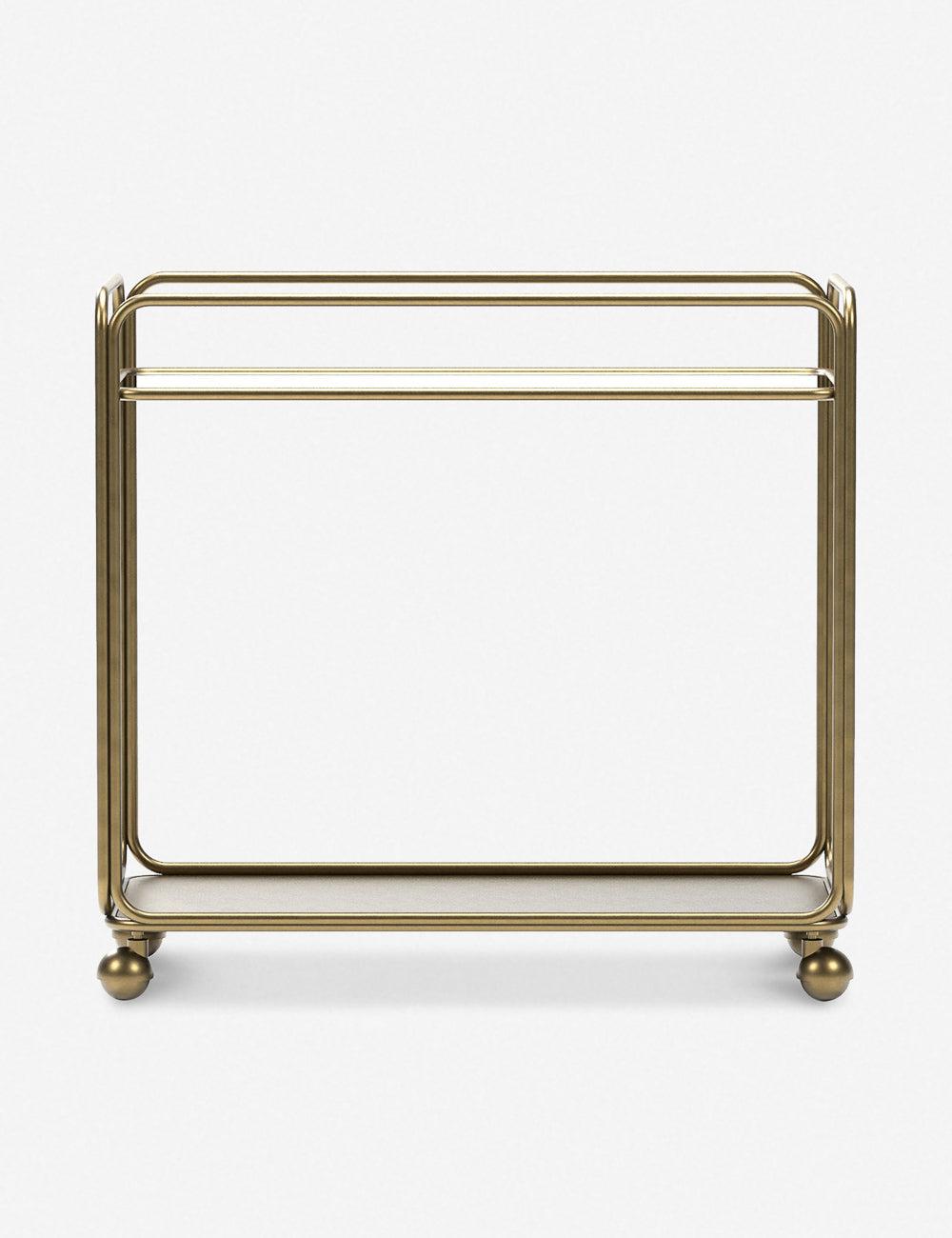 Nathalie Bar Cart - Brass