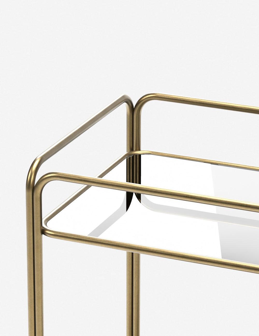 Nathalie Bar Cart - Brass