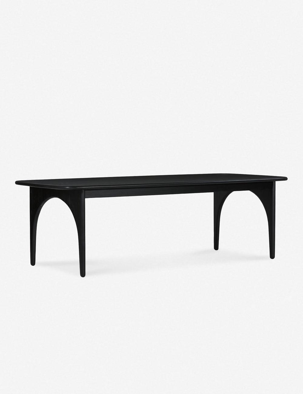 Luna Charcoal Reclaimed Wood 96" Contemporary Dining Table