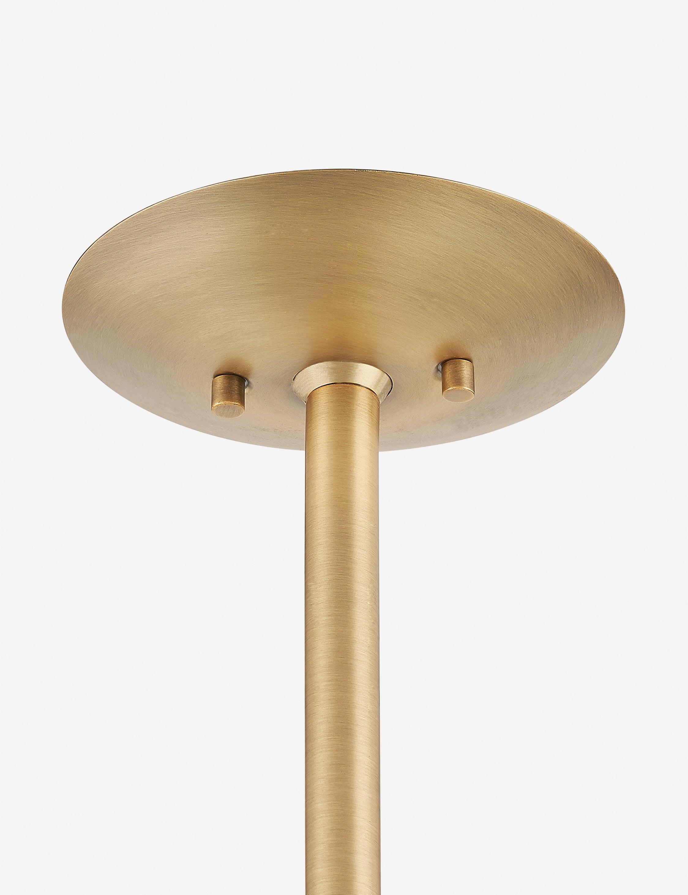 Dion Pendant Light by Colin King x Troy Lighting - Brass and White / 24" Dia