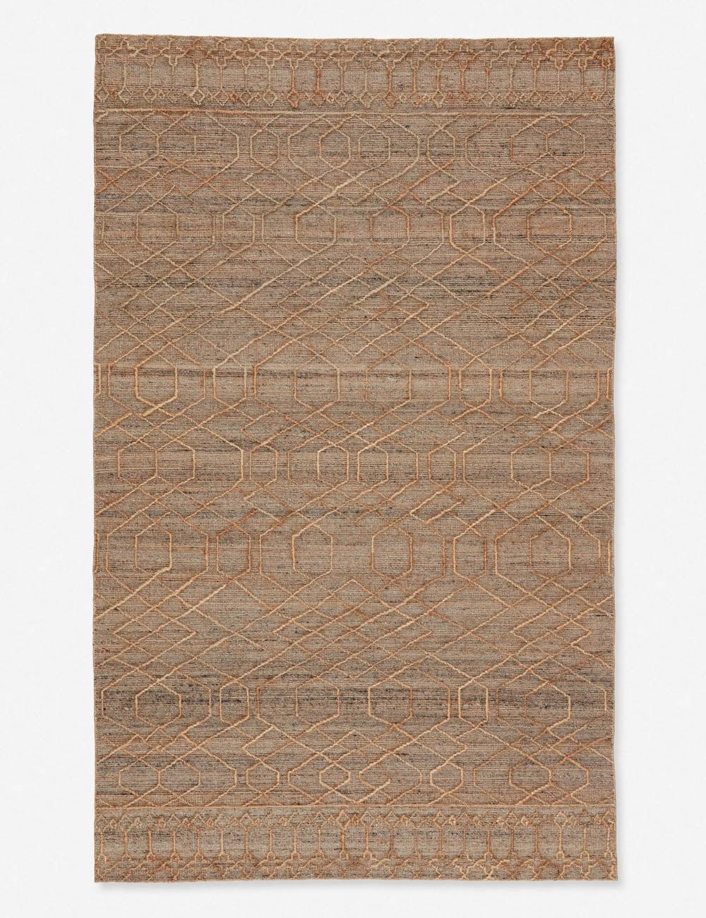 Ceres Handwoven Jute-Blend Rug - Beige and Gray / 9' x 12'