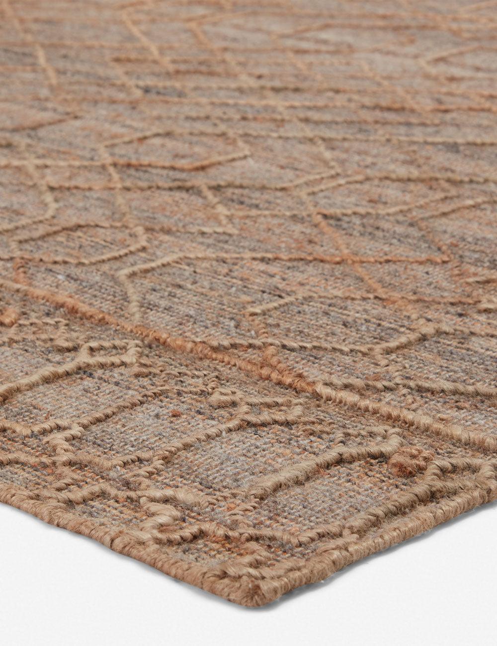 Ceres Handwoven Jute-Blend Rug - Beige and Gray / 9' x 12'