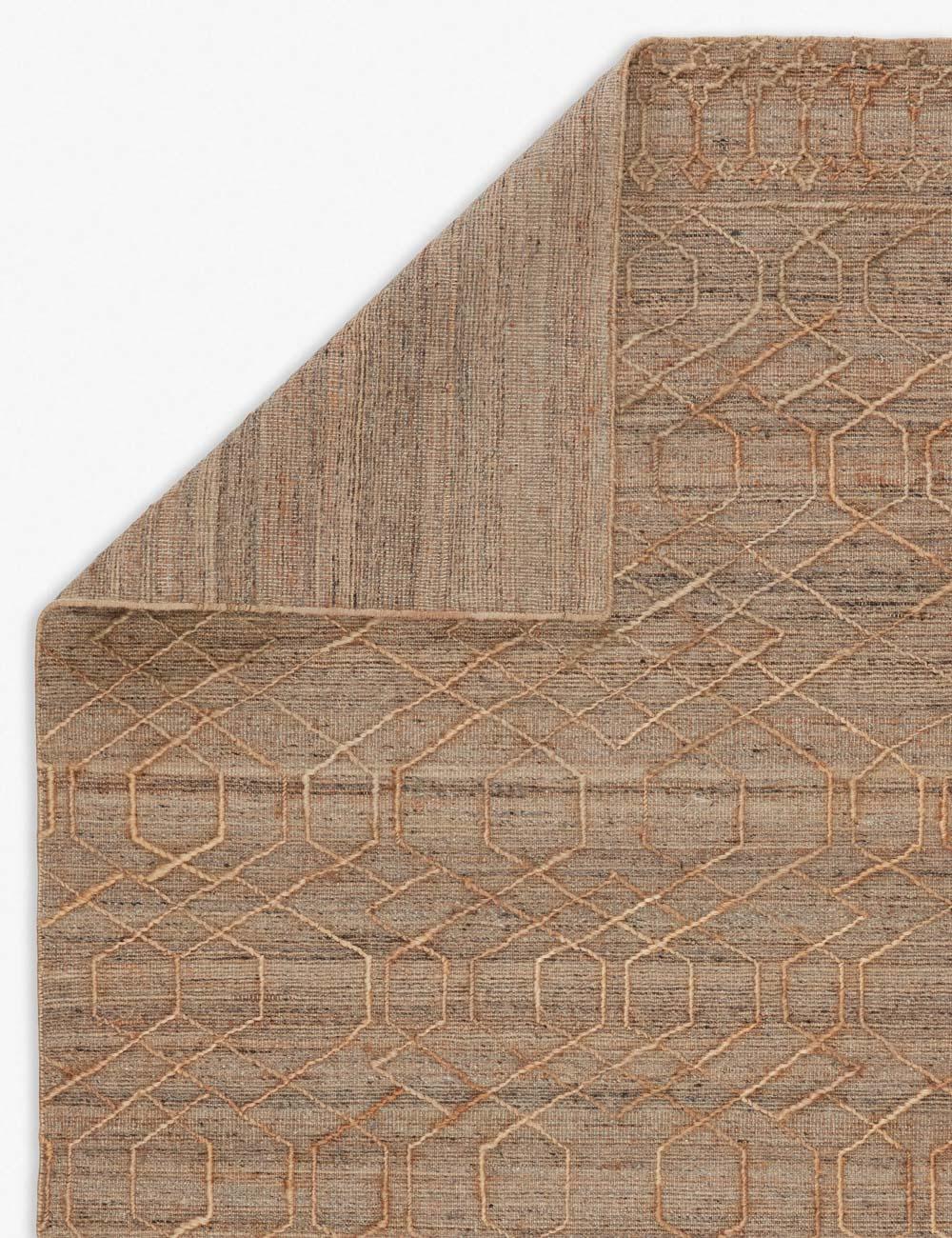 Ceres Handwoven Jute-Blend Rug - Beige and Gray / 9' x 12'