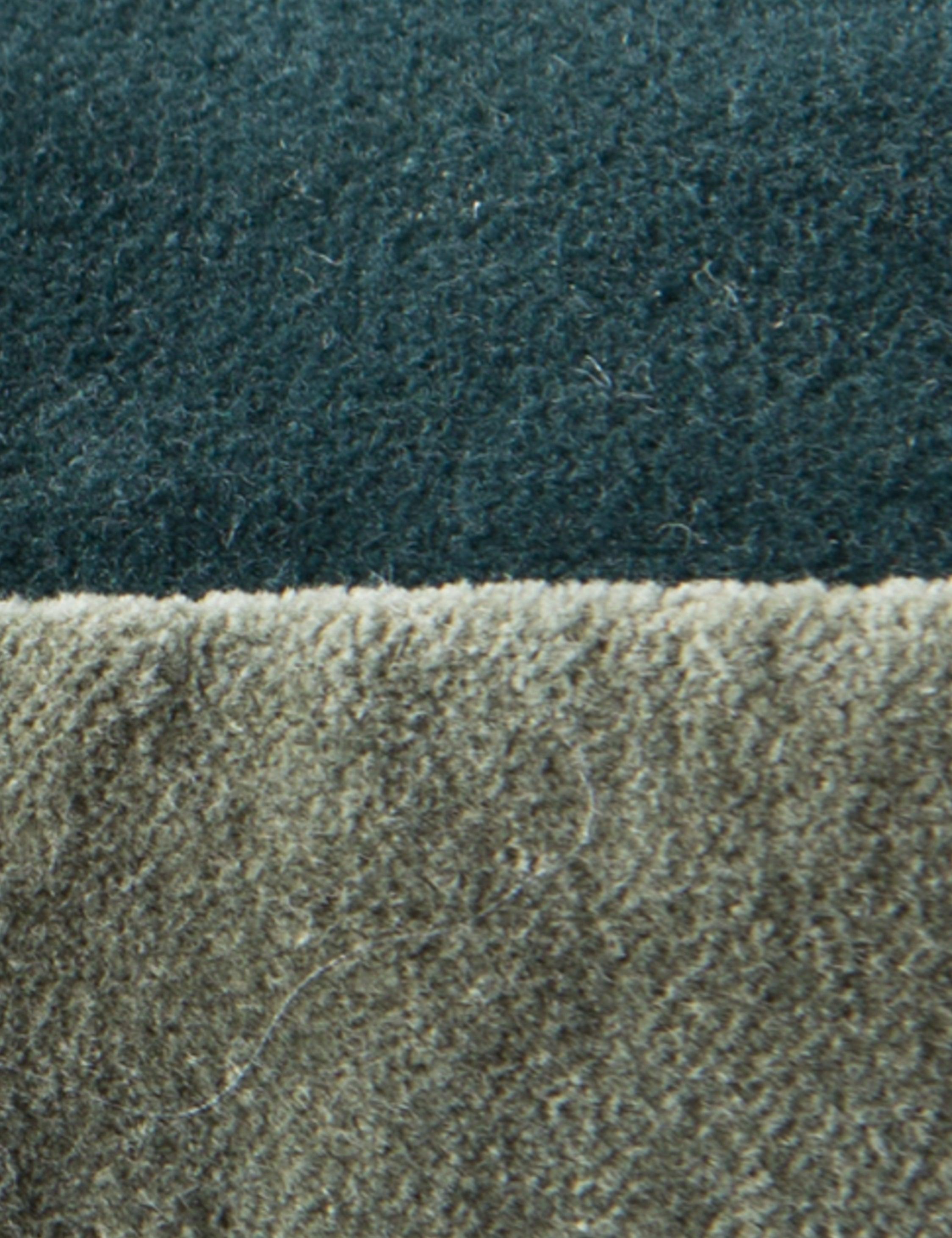 Clune Pillow - Teal and Gray / Polyester