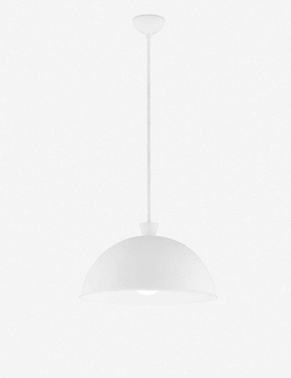 Contemporary Tygo White Aluminum Large Pendant Light