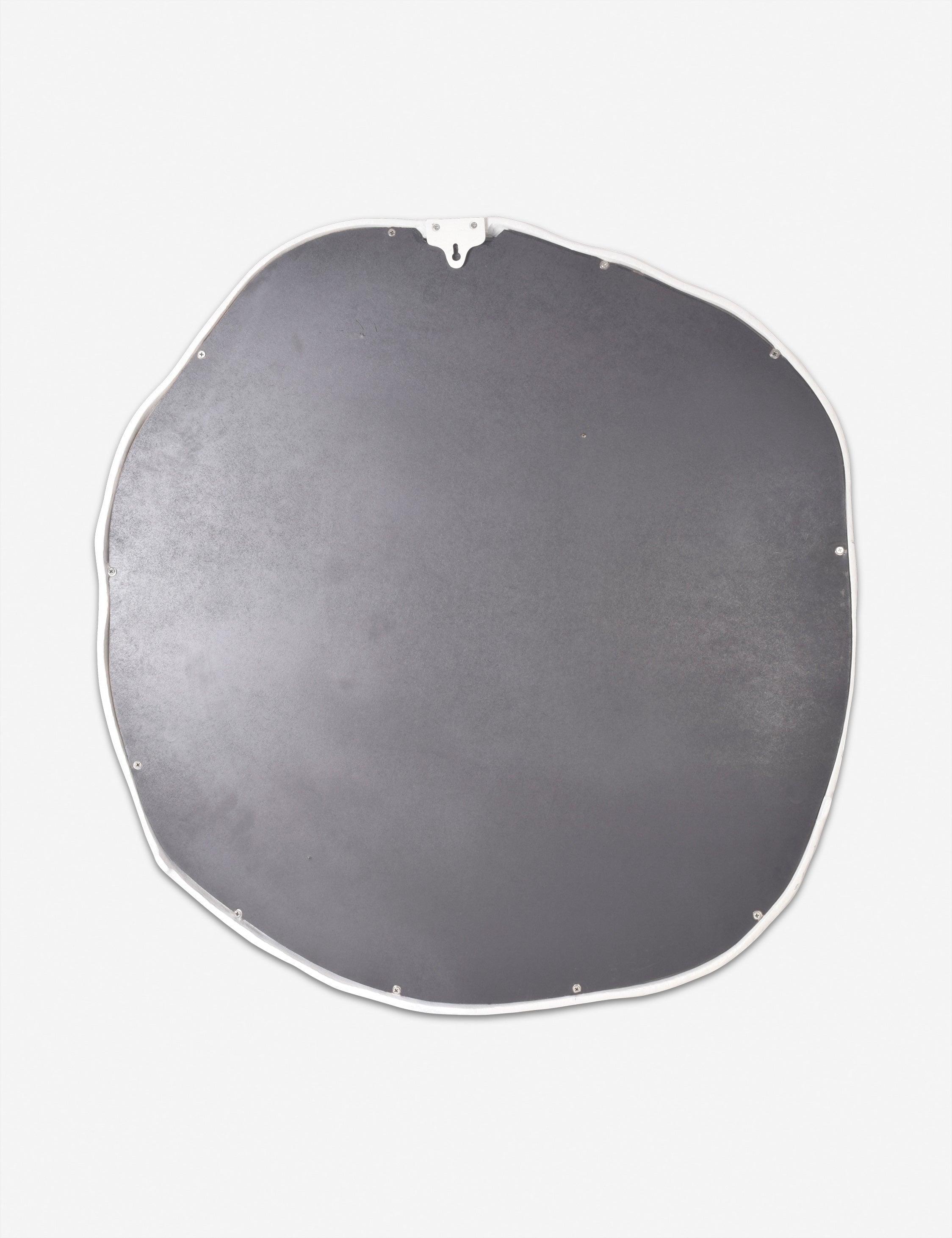 Rogelio Round Mirror - Small / White