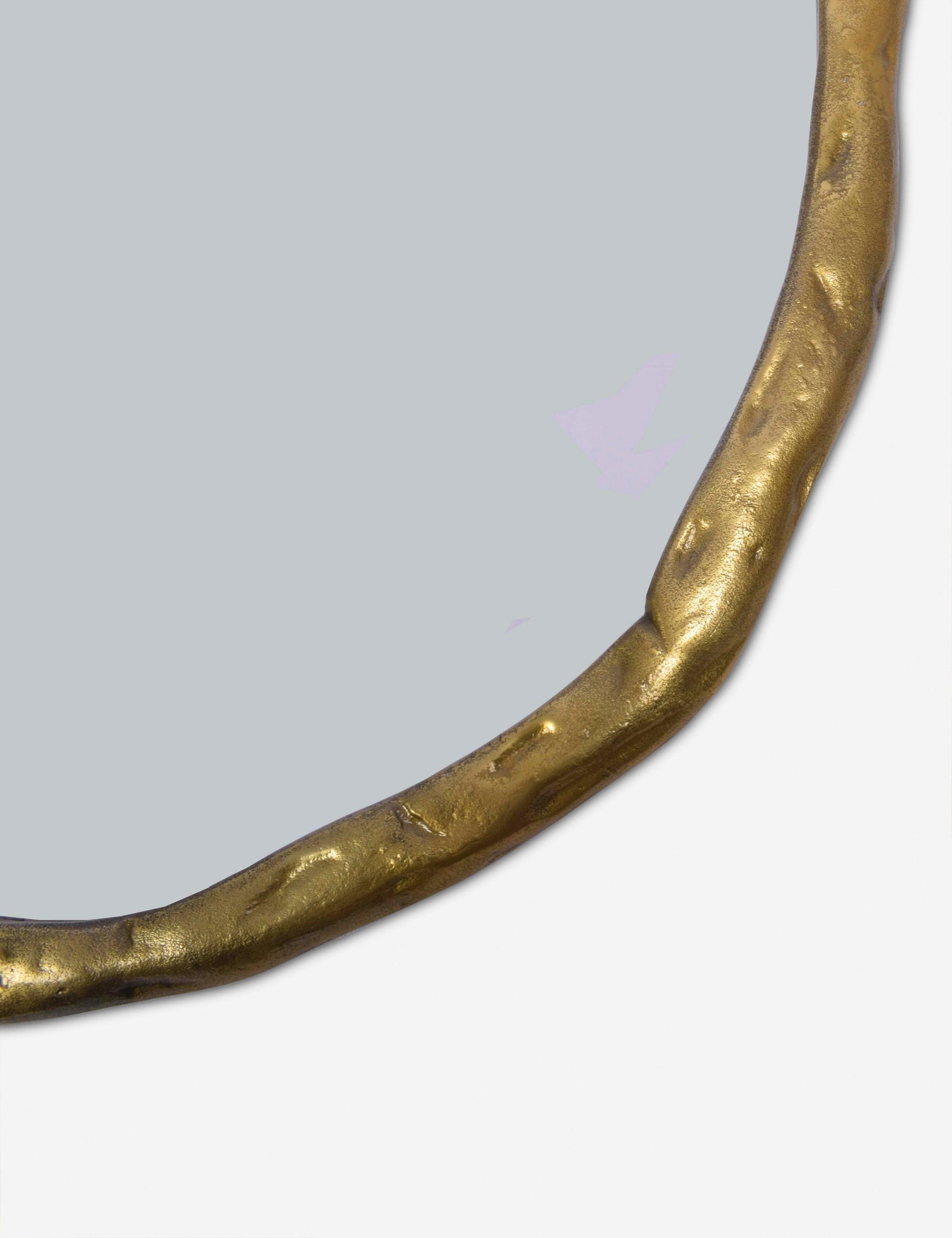 Rogelio Round Mirror - Gold / Large