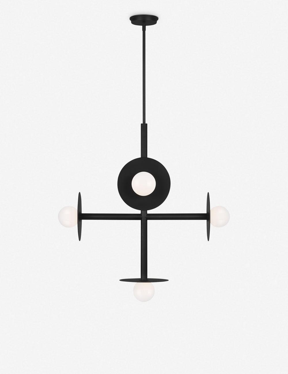 Nodes Large Chandelier by Kelly Wearstler - Black
