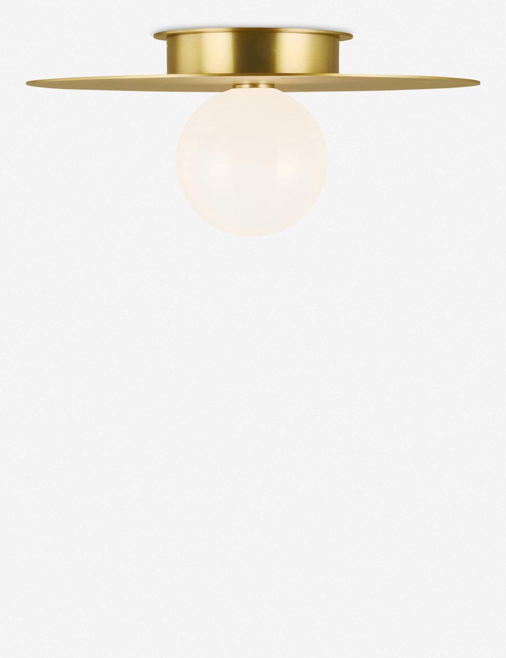 Nodes Flush Mount Light by Kelly Wearstler - Burnished Brass / 17.5"Dia
