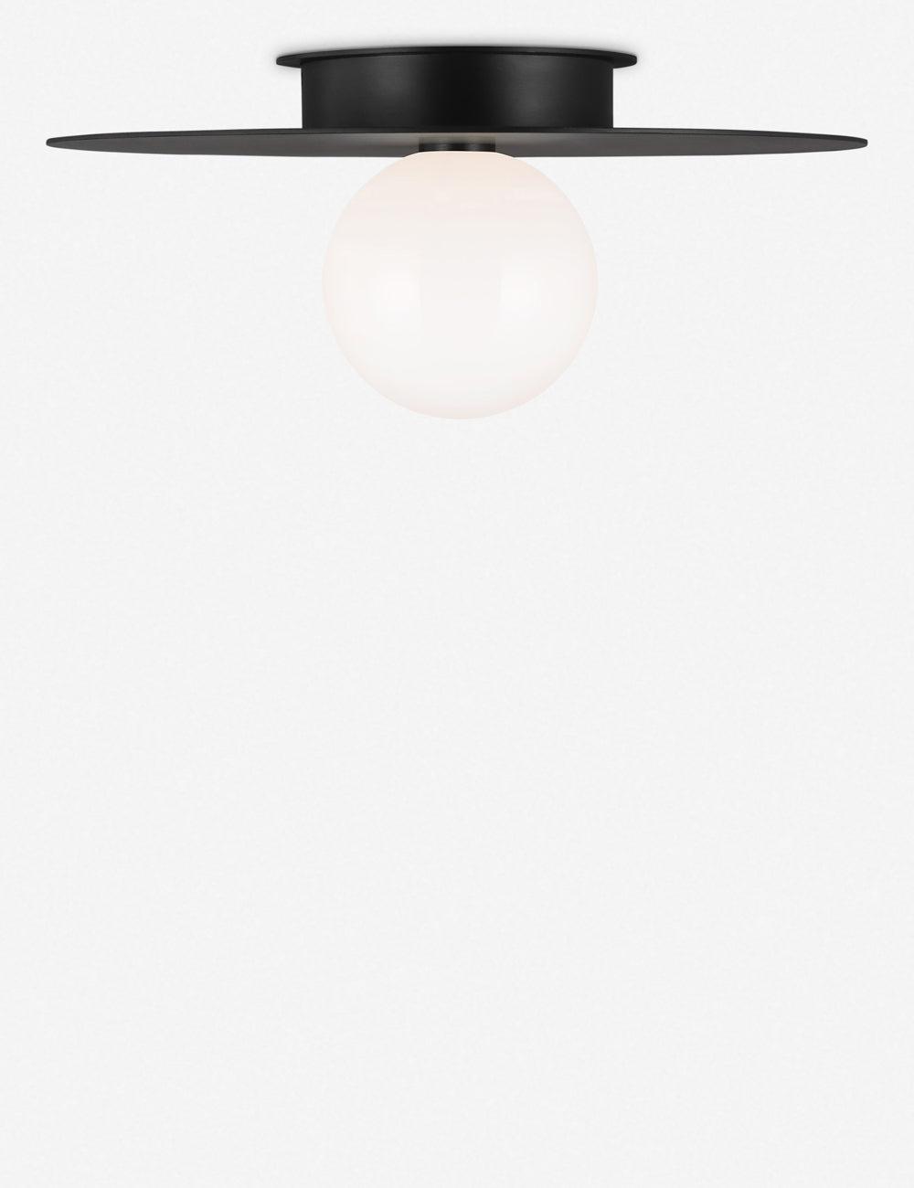 Nodes Flush Mount Light by Kelly Wearstler - Black / 17.5"Dia