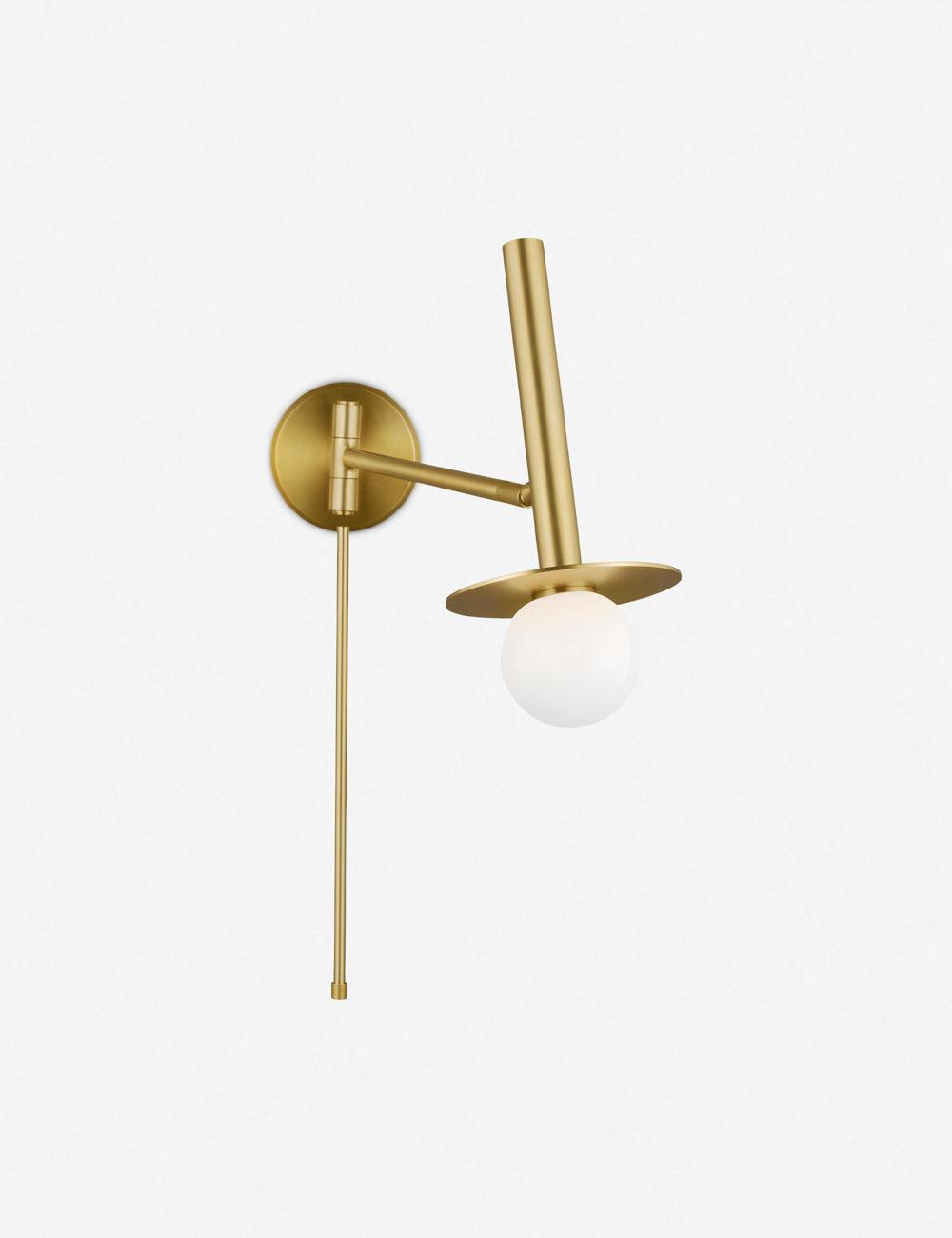 Nodes Pivot Sconce by Kelly Wearstler - Burnished Brass
