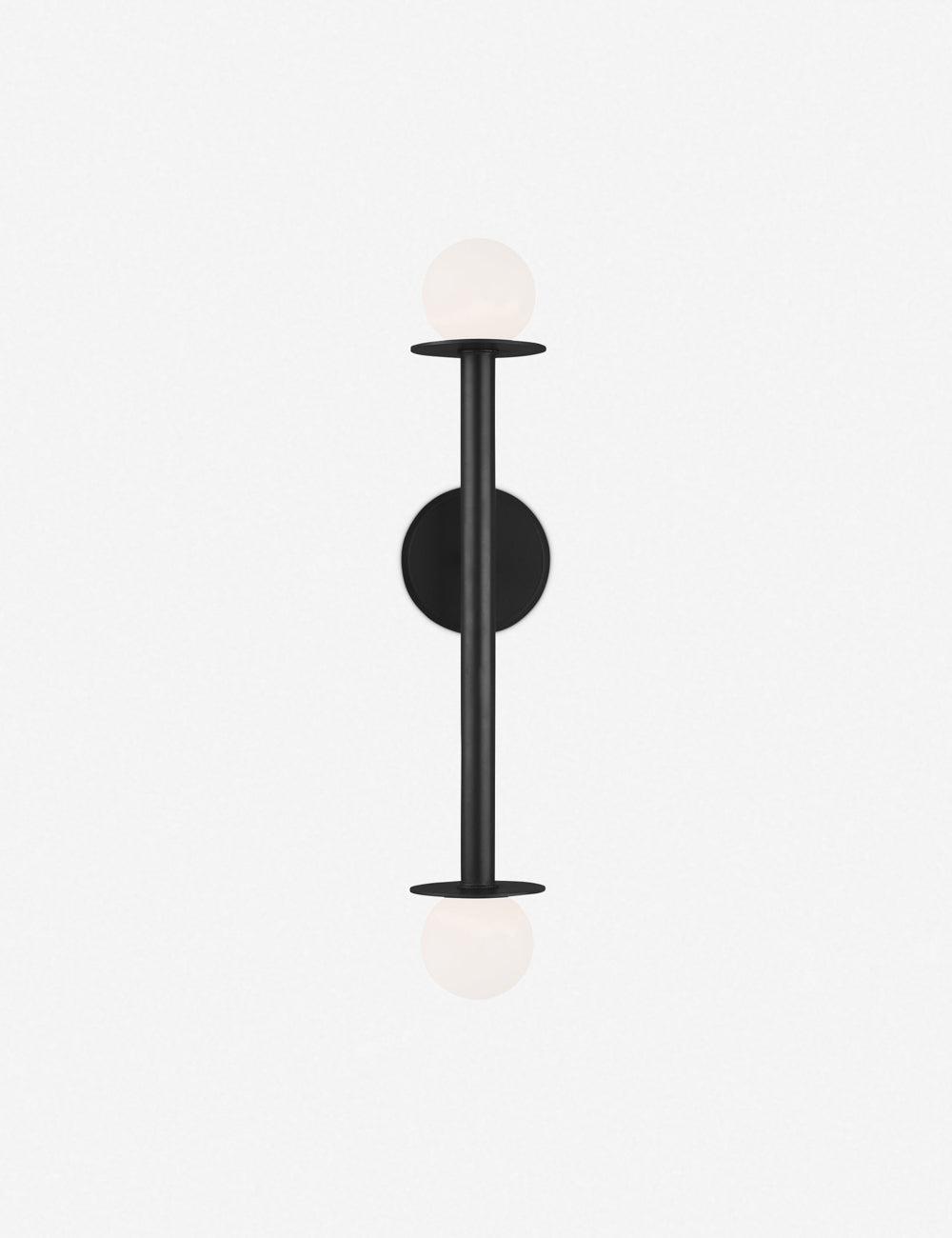 Nodes Double Sconce by Kelly Wearstler - Black