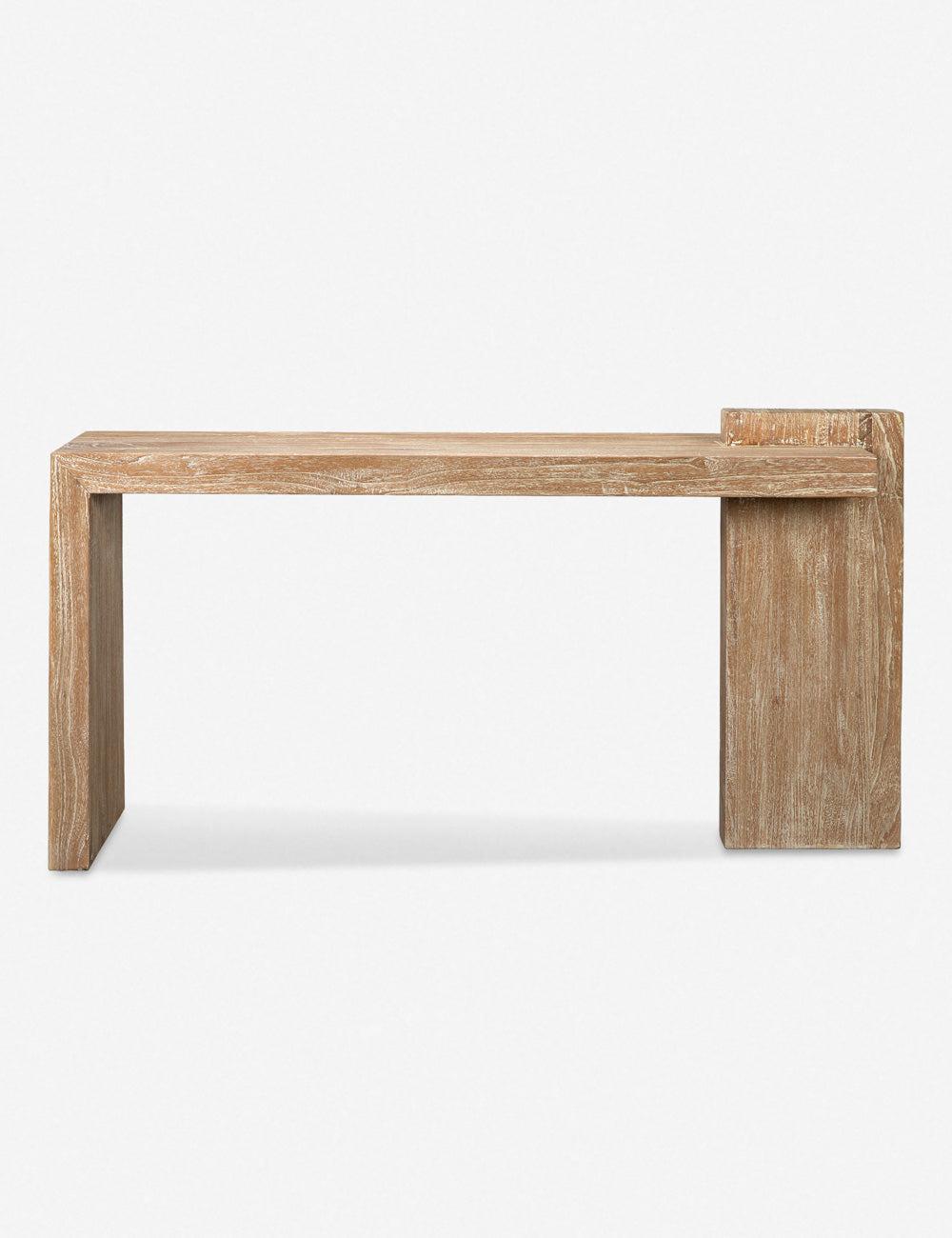 Distressed Mindi 62" Rustic Metal and Wood Console Table