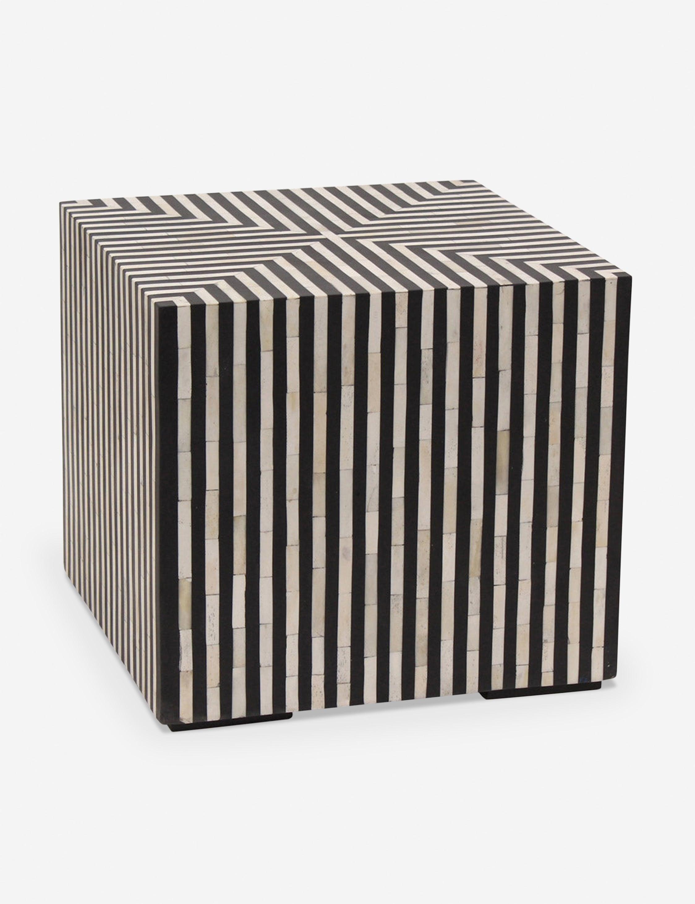 Trendyl Side Table - Black/White