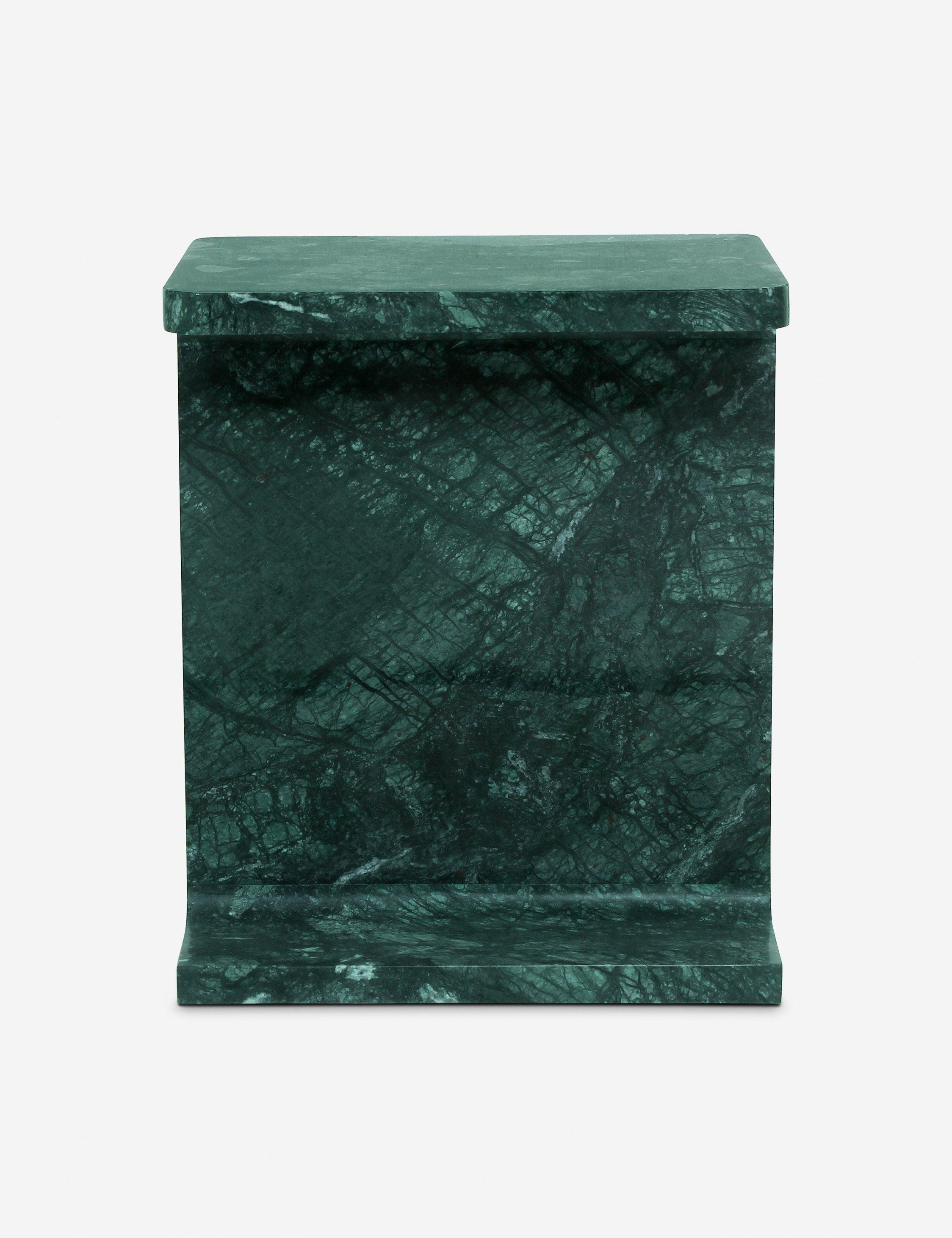 Acadia Side Table - Green Marble