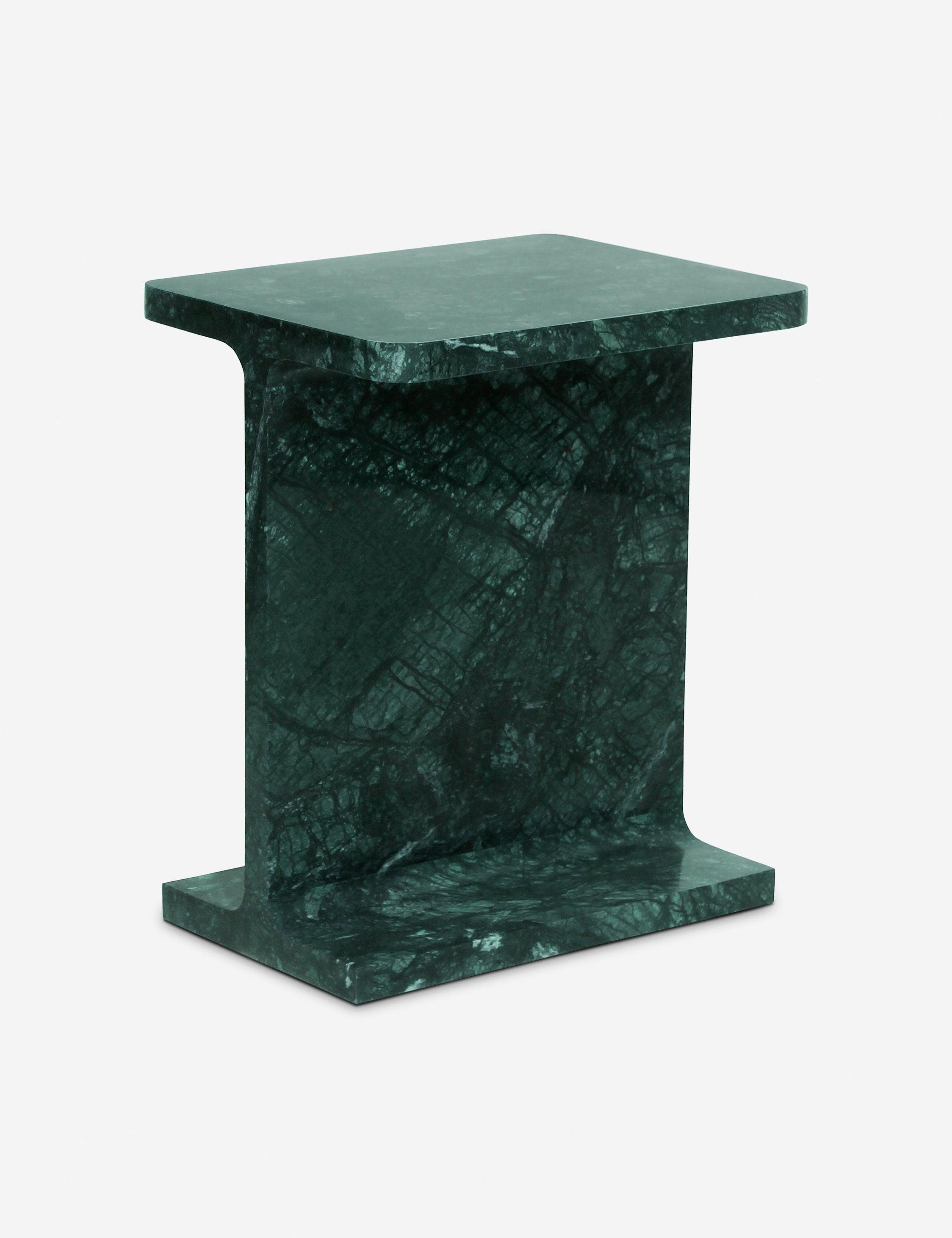 Acadia Side Table - Green Marble
