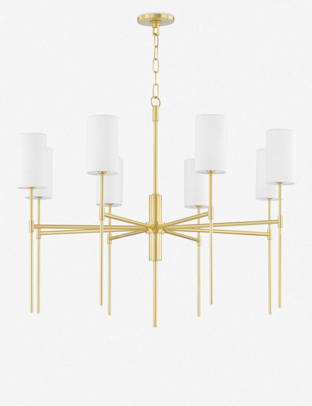 Jensine Chandelier - Antique Brass / 8 Light