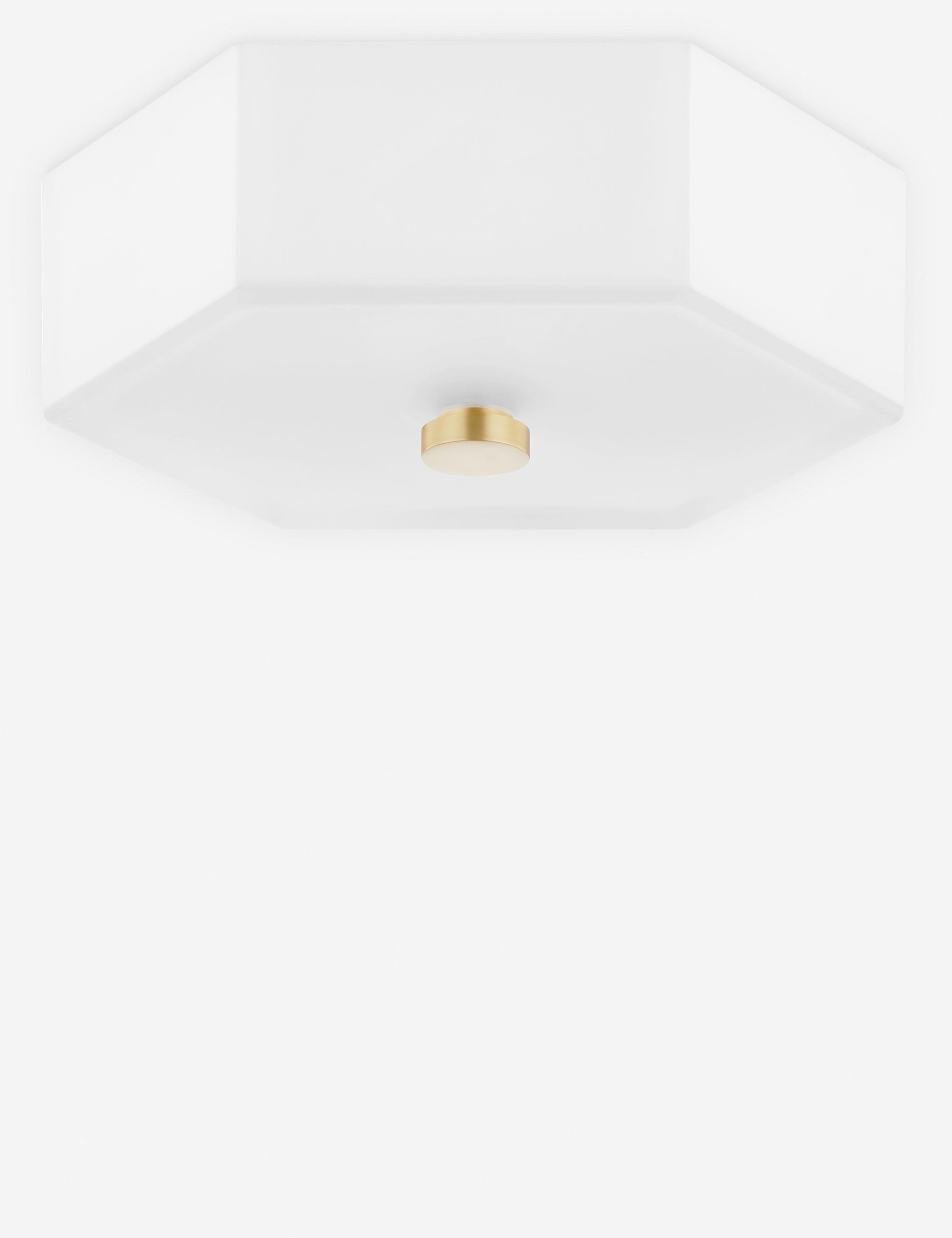 Hettie Flush Mount - White / 11"Dia