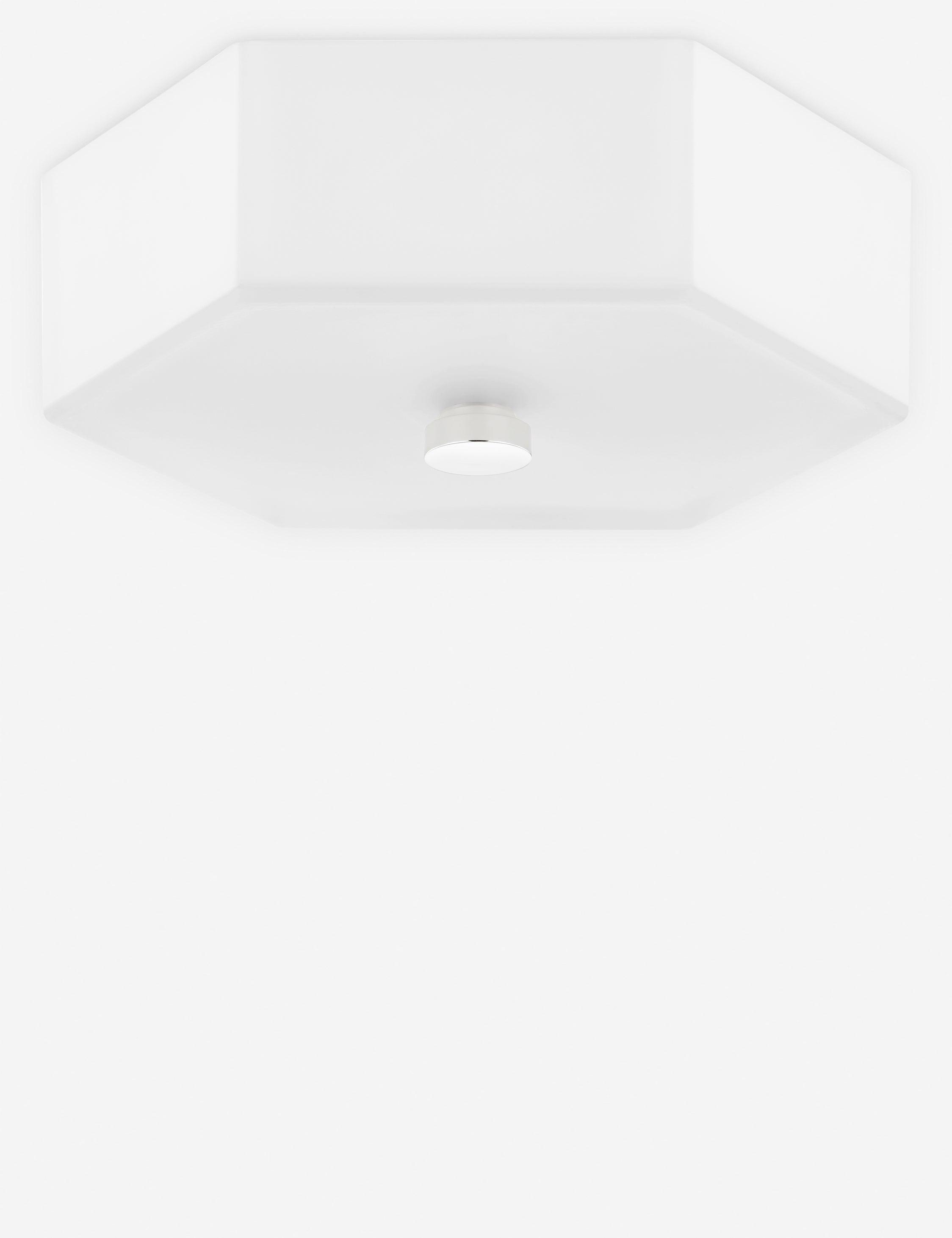 Hettie Flush Mount - White / 11"Dia