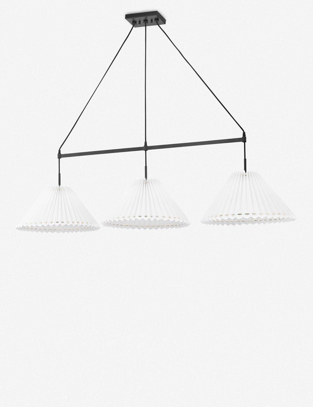 Cosette Linear Pendant Light - 3 Light / Black