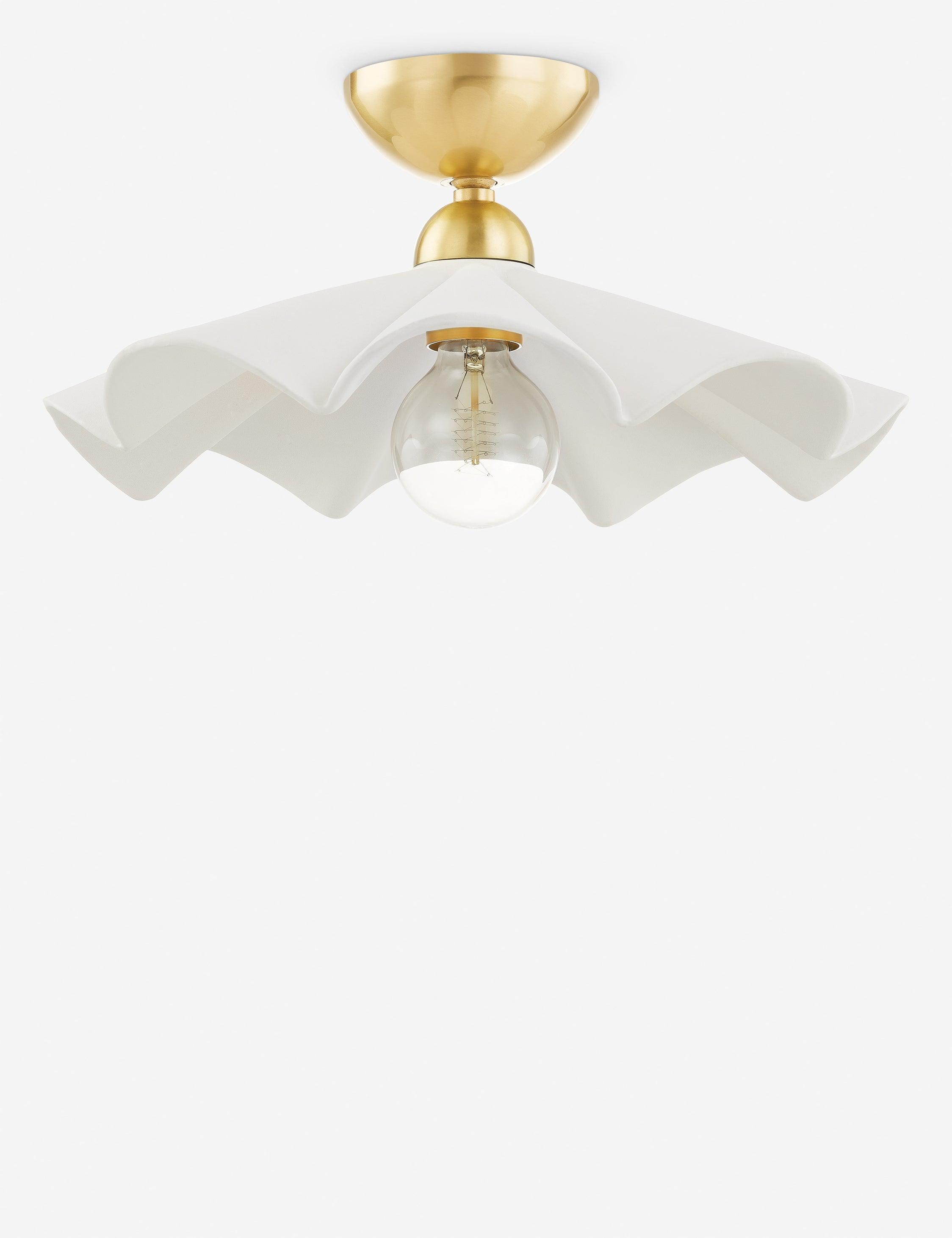 Maisie Aged Brass 1-Light Indoor/Outdoor Bowl Pendant