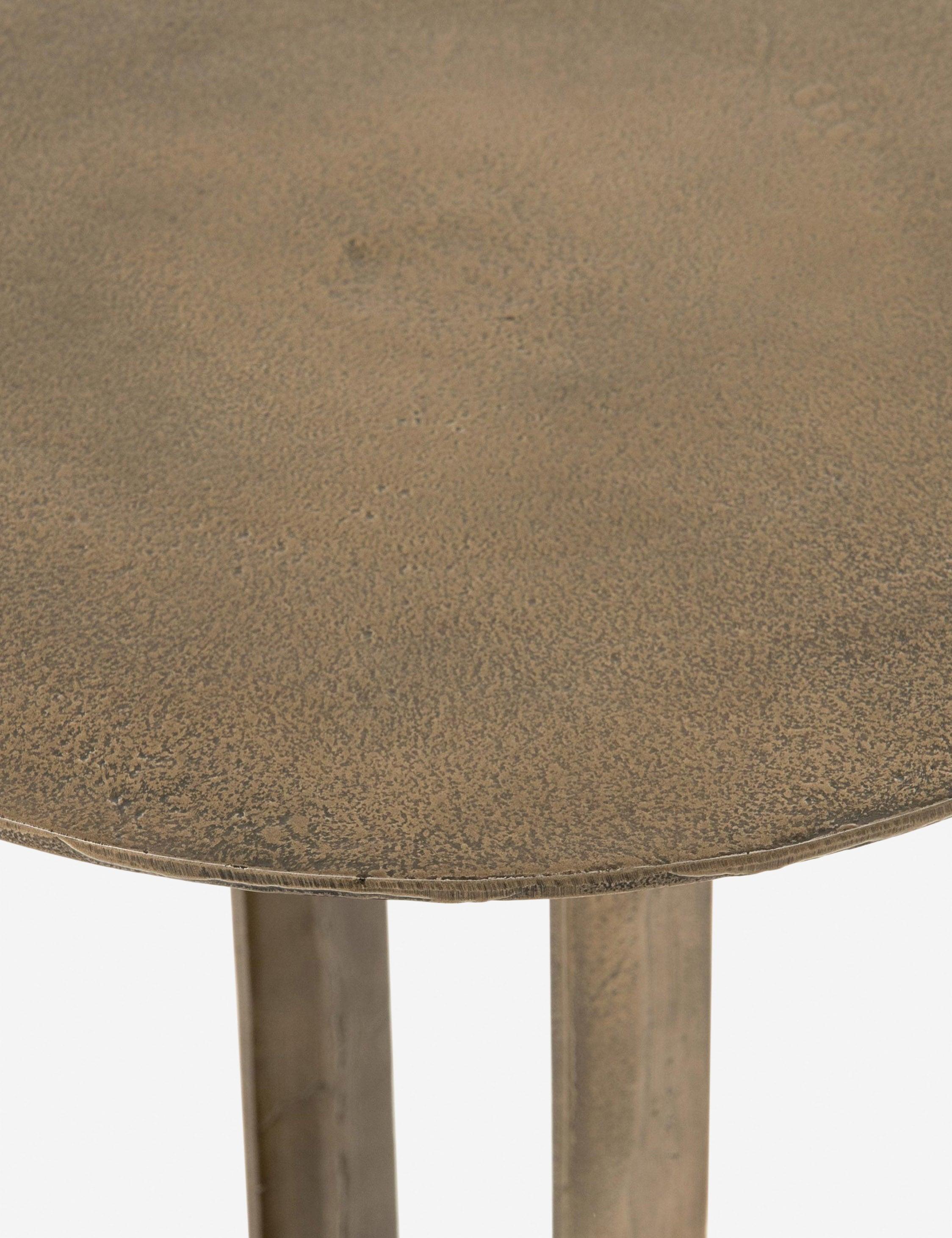 Alethea Indoor / Outdoor Side Table - Aged Bronze