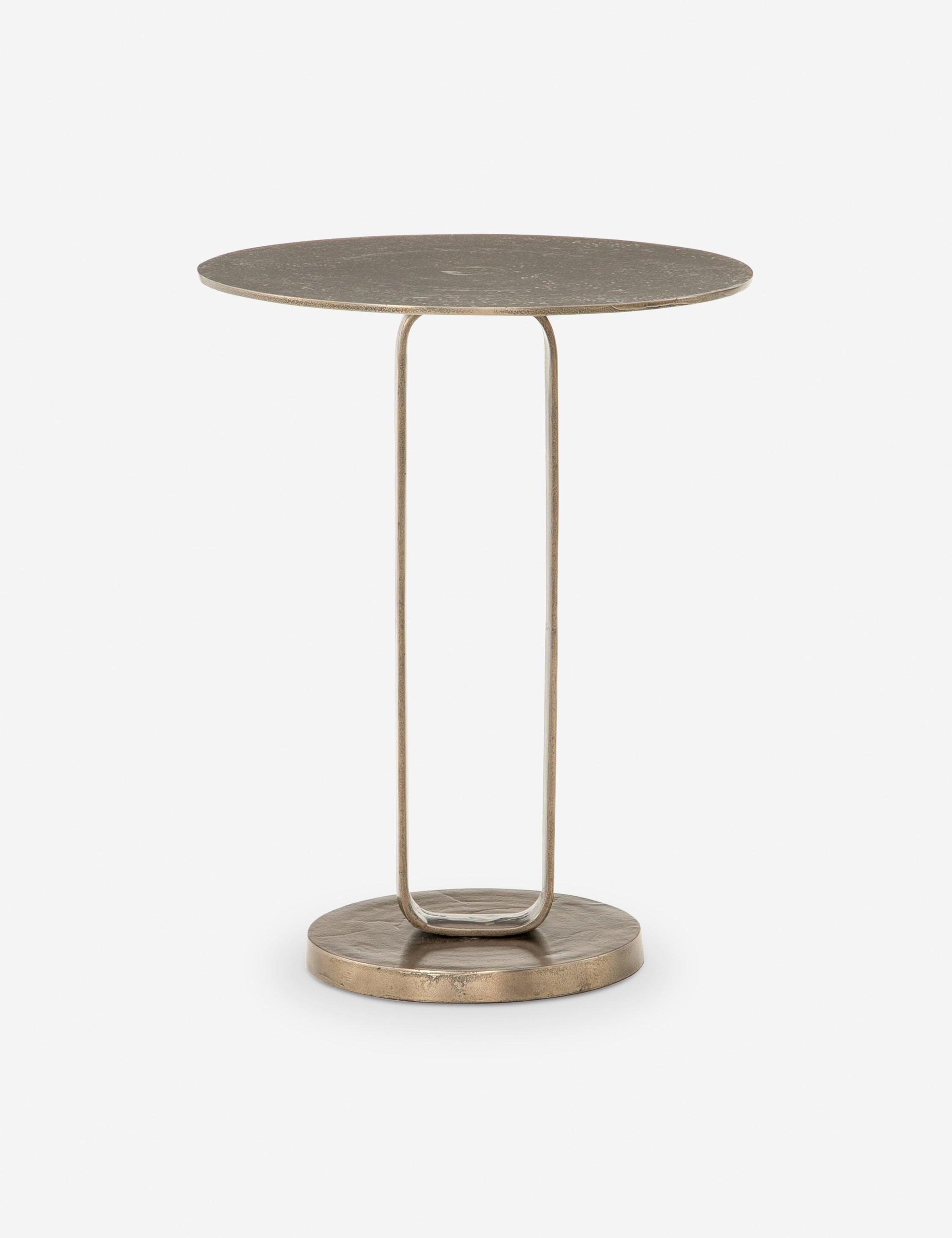Alethea Indoor / Outdoor Side Table - Aged Bronze