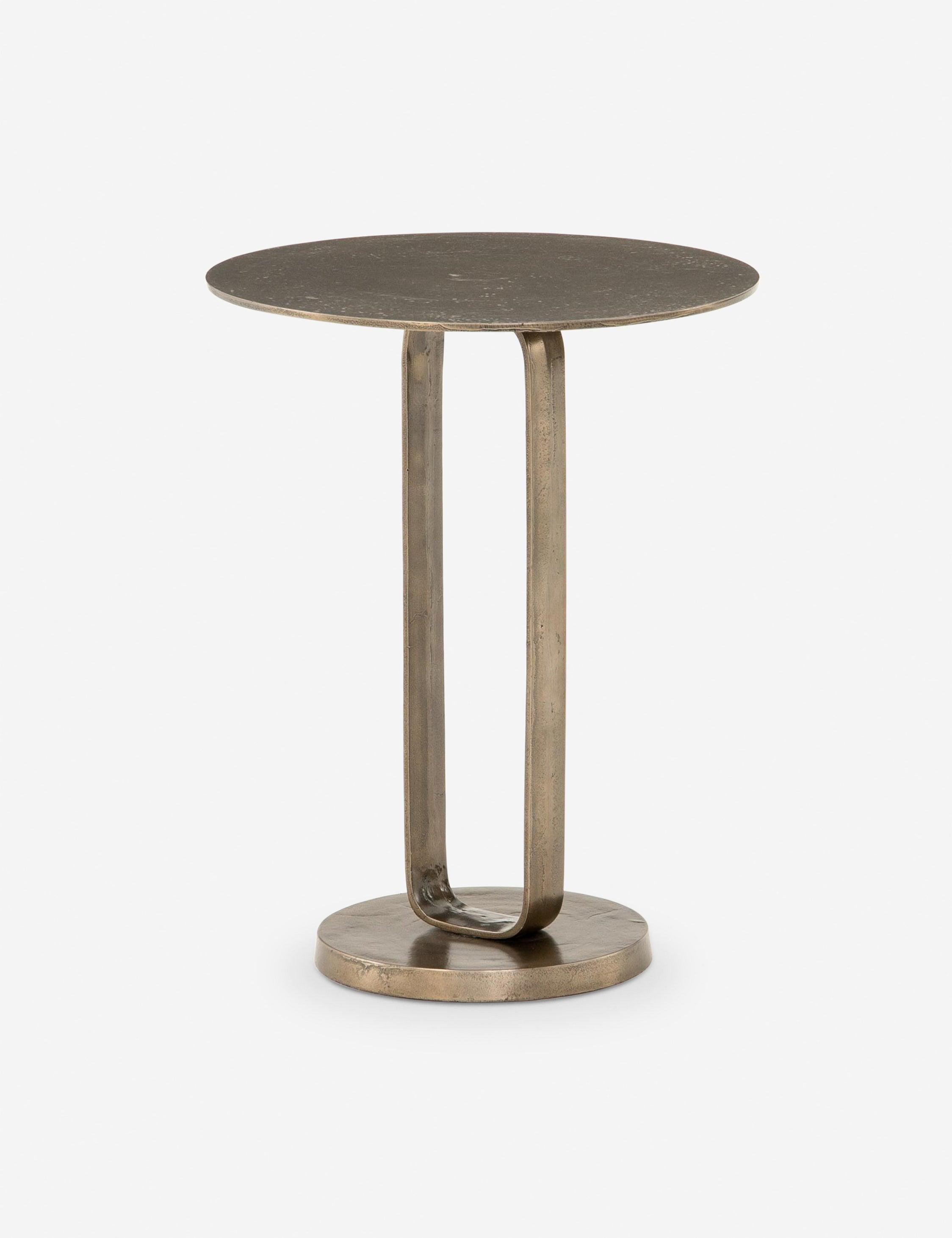 Alethea Indoor / Outdoor Side Table - Aged Bronze