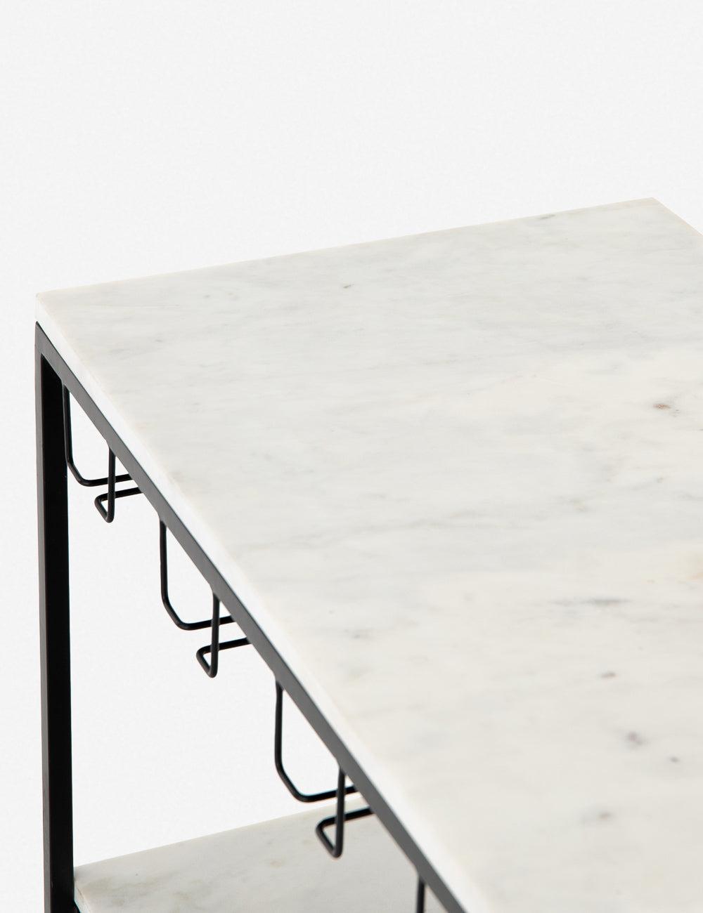 Walt Bar Console Table - Black/White