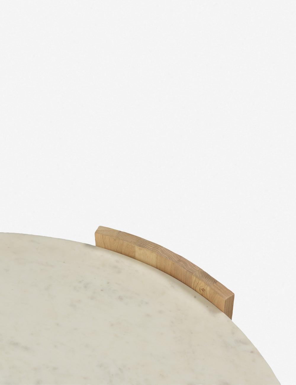 Whilem Round Coffee Table - White