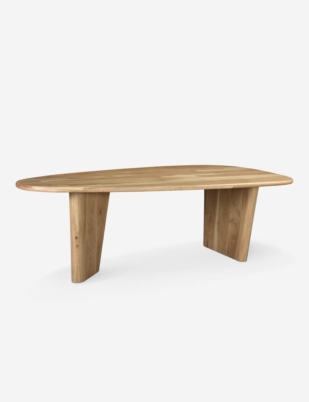 Saratoga Round Natural White Oak Dining Table for Six