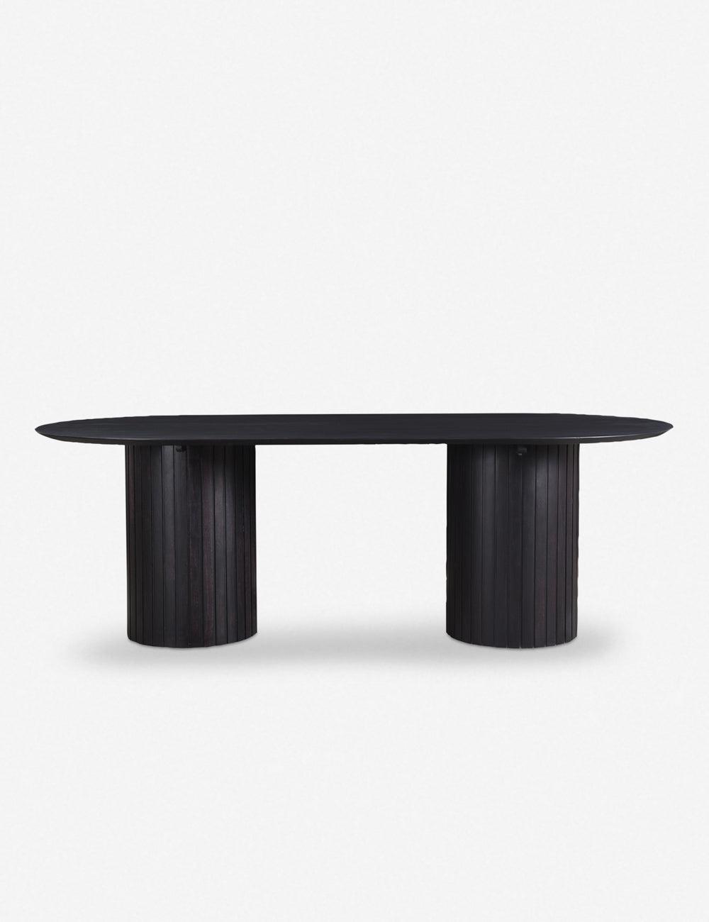 Benedict Oval Dining Table - Black