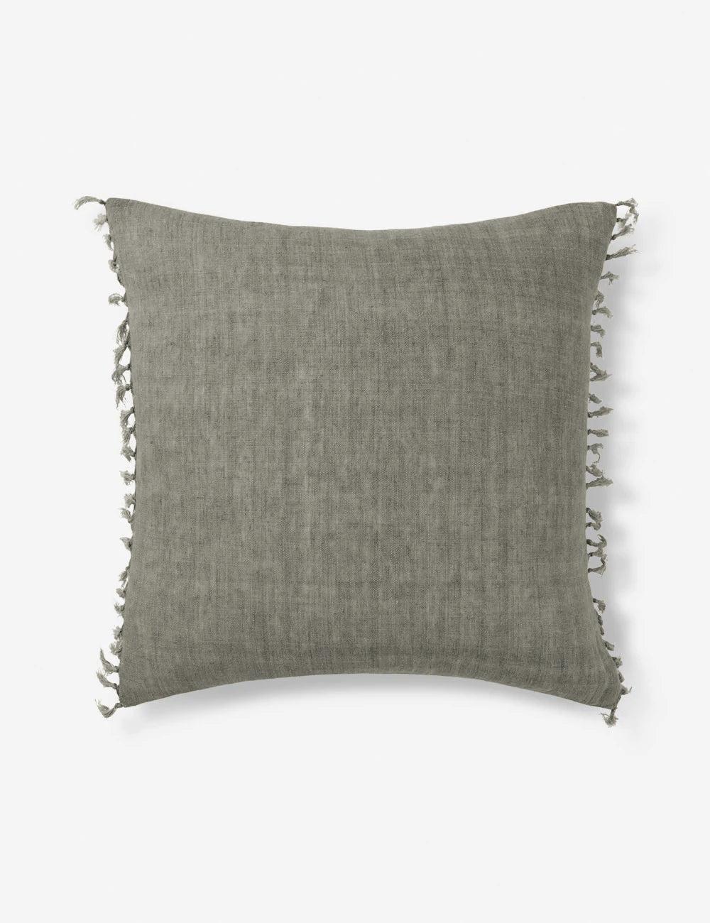 Roy Linen Pillow - Sage / 20" x 20" / Polyester