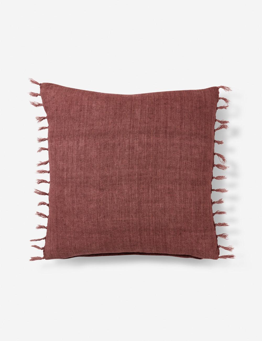 Roy Linen Pillow - Rose / 20" x 20" / Polyester