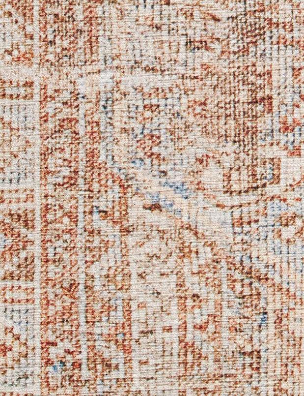 Jules Rug by Chris Loves Julia x Loloi - Tangerine and Mist / 2' x 5'