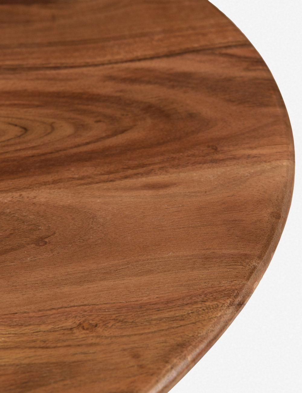 Dalton Round Coffee Table - Dark Acacia