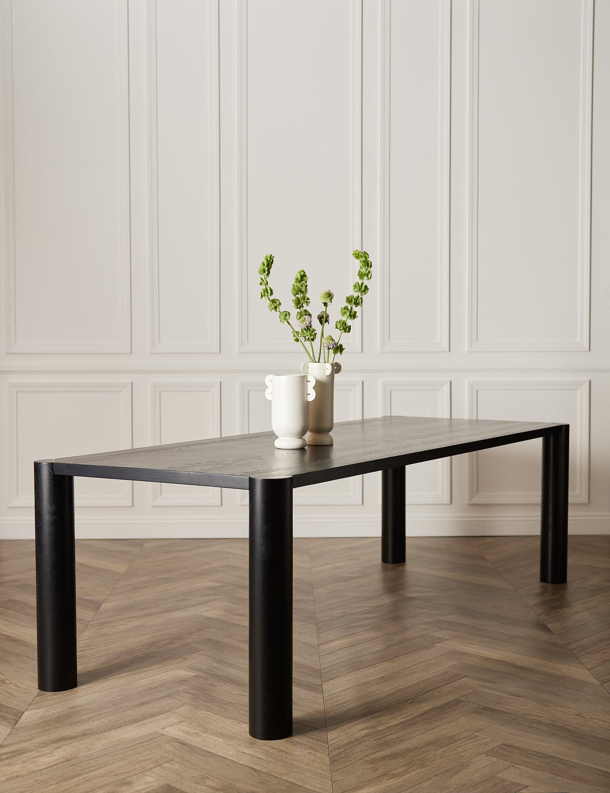 Kirk Dining Table - Black / 96"W