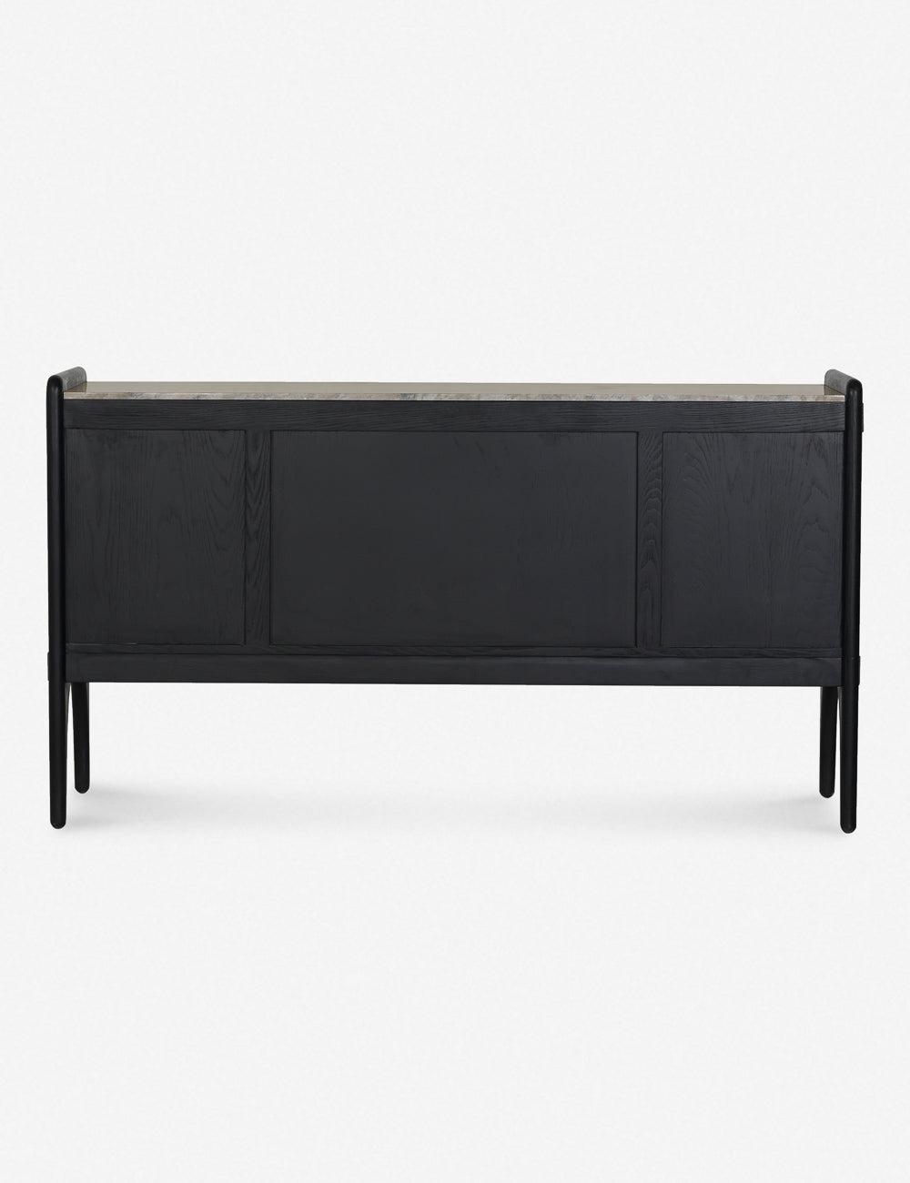 Ashford Charcoal Ash Wood Transitional Sideboard