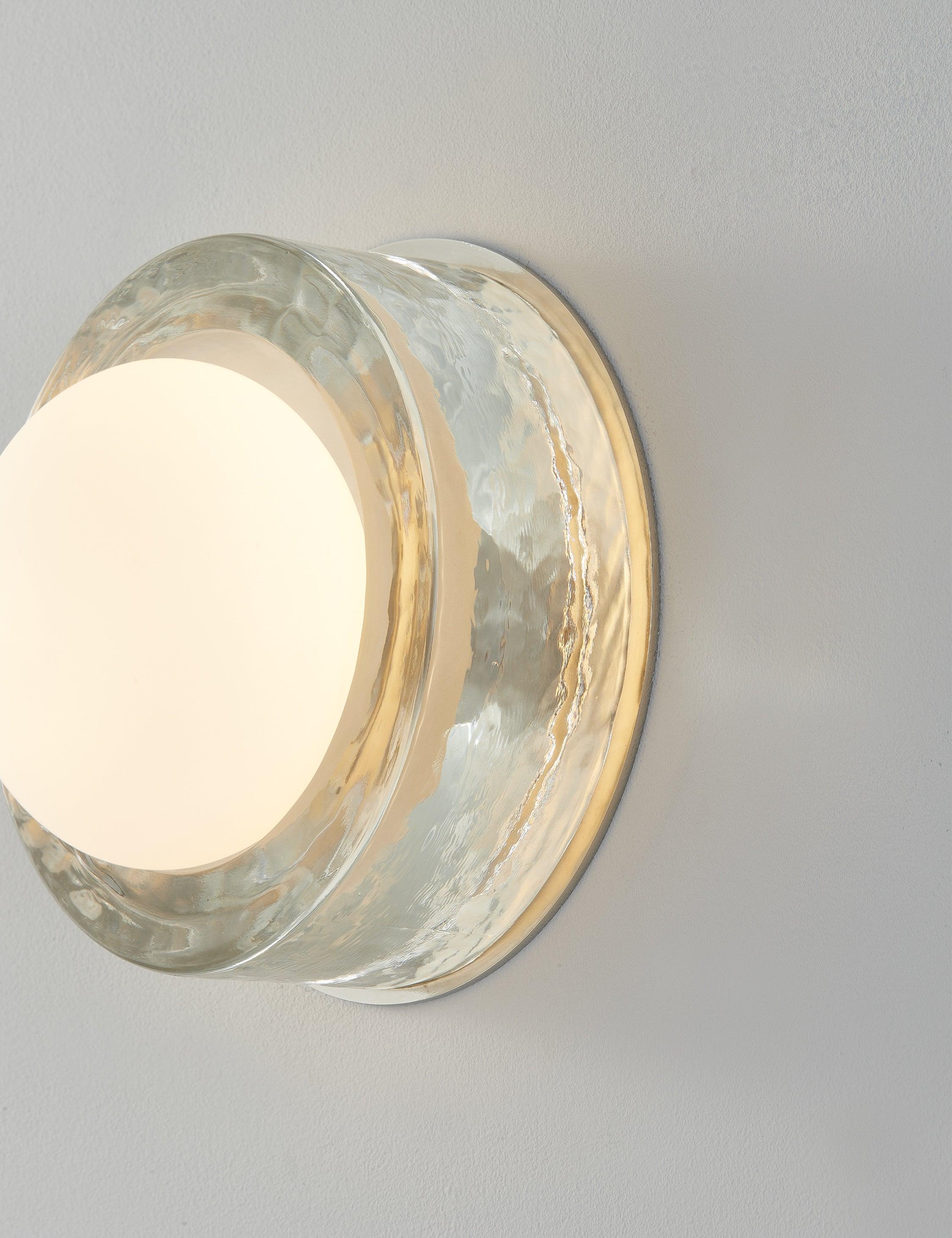 Ravi Round Sconce - Polished Nickel