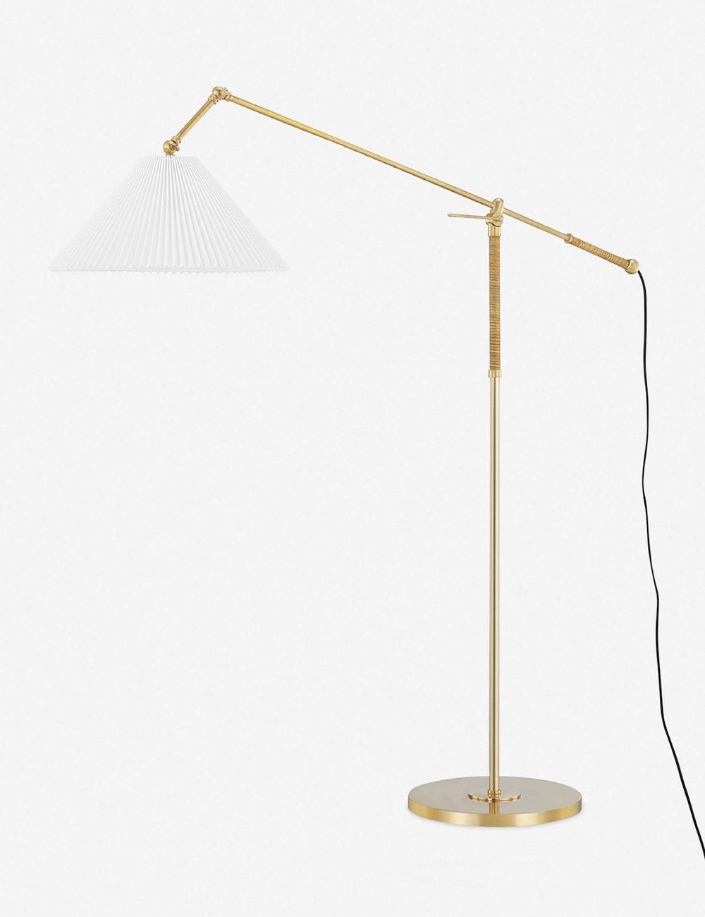 Elyna Floor Lamp - Antique Brass
