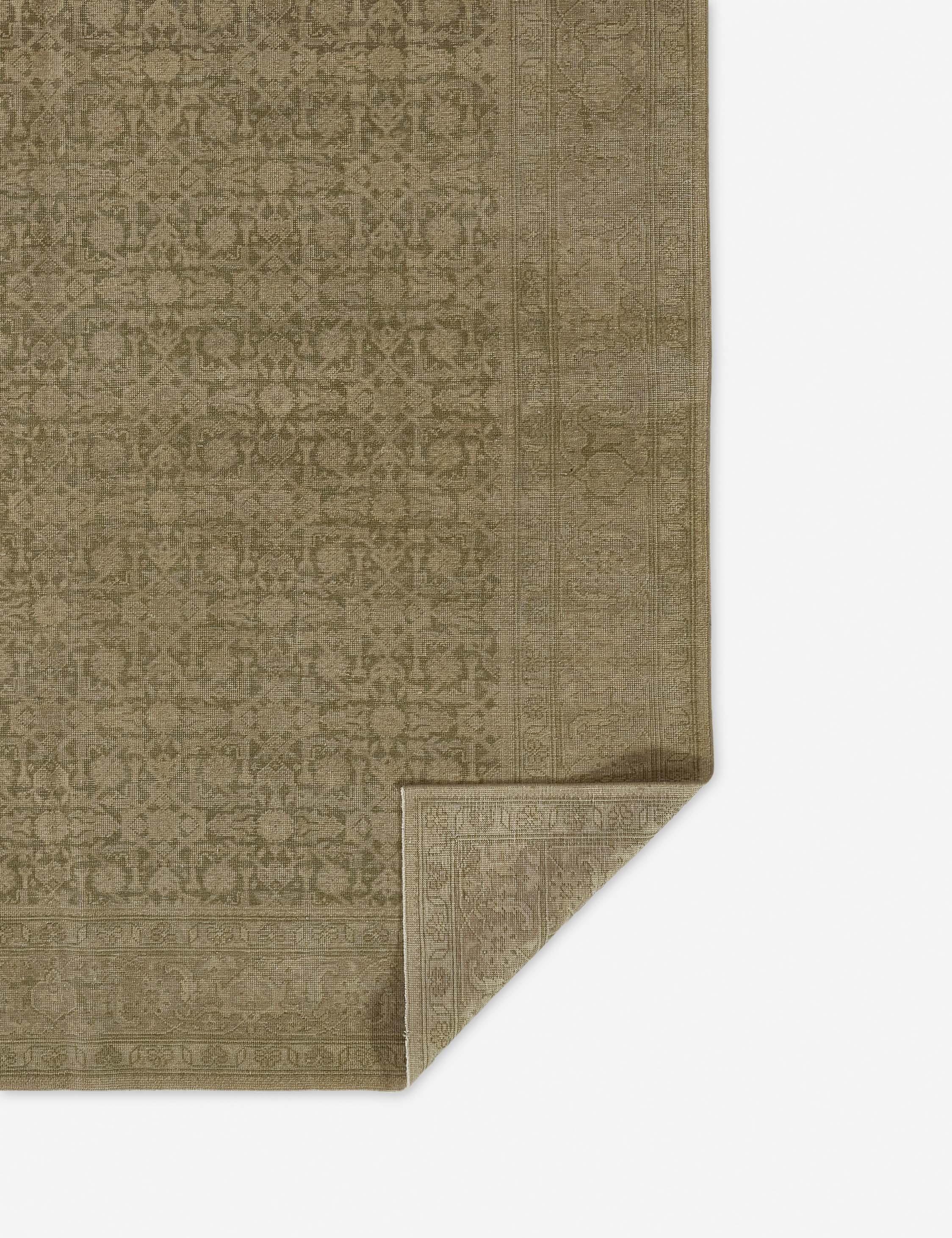 Menorca Hand-Knotted Wool Rug by Pure Salt x Momeni - Green / 9' x 12'
