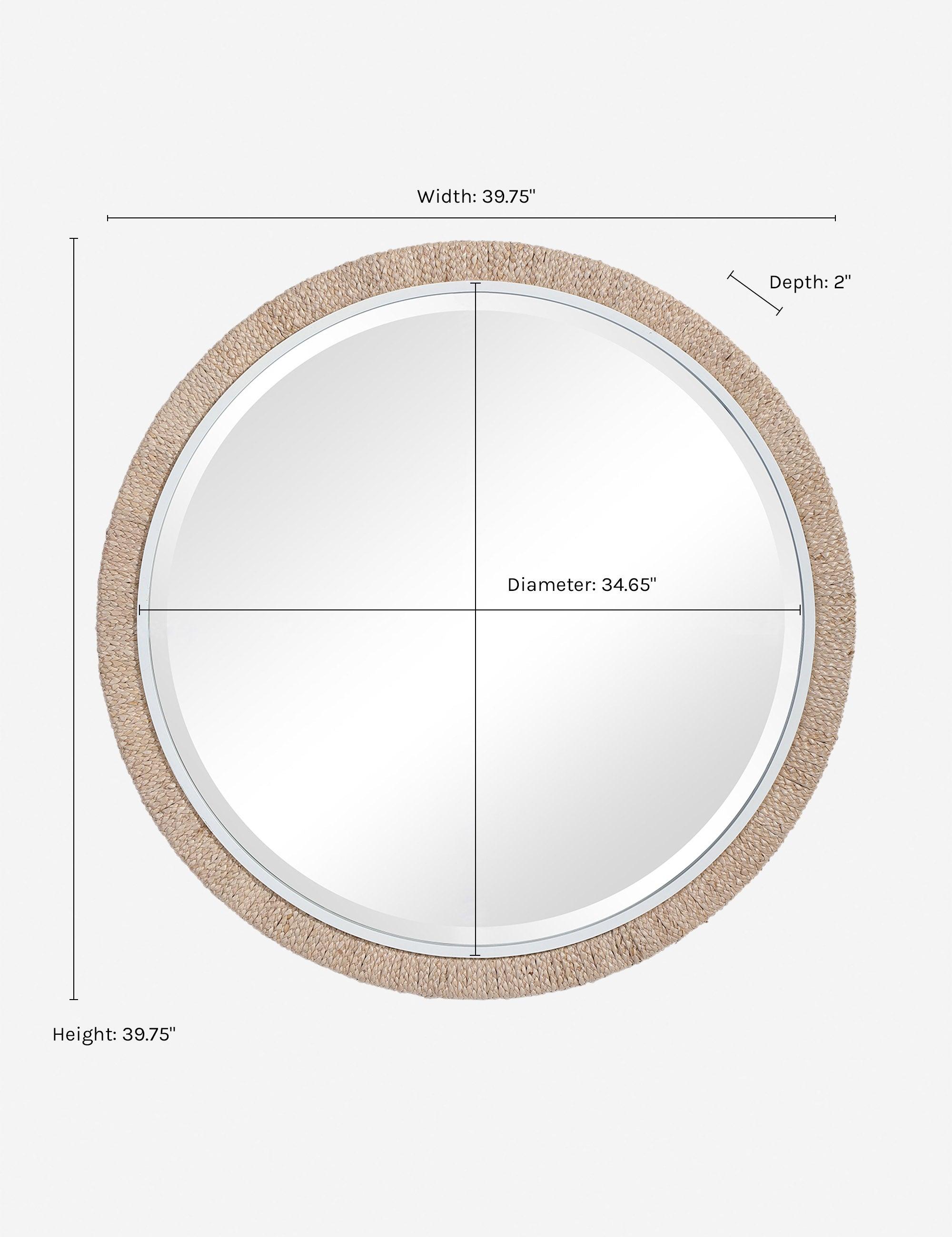 Tahiti Round Mirror
