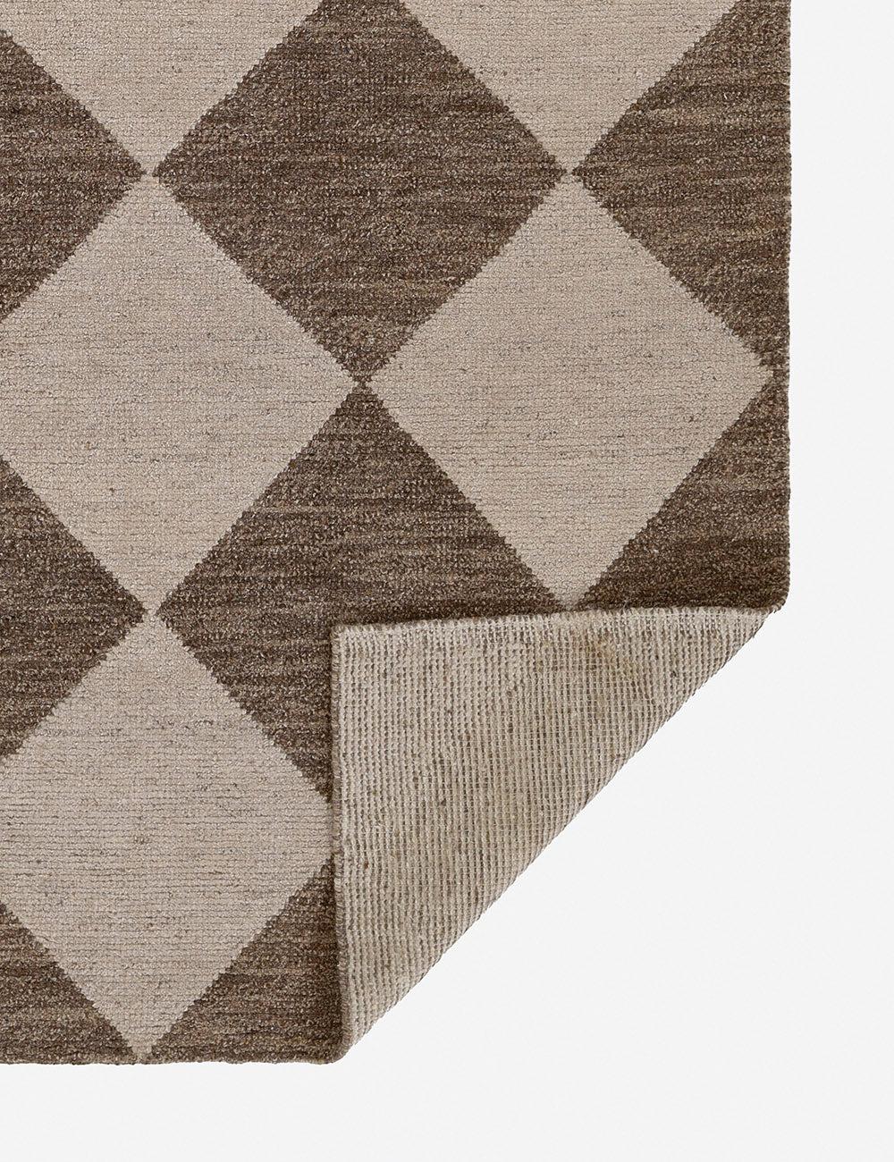 Palau Hand-Knotted Wool Rug - Brown / 10' x 14'