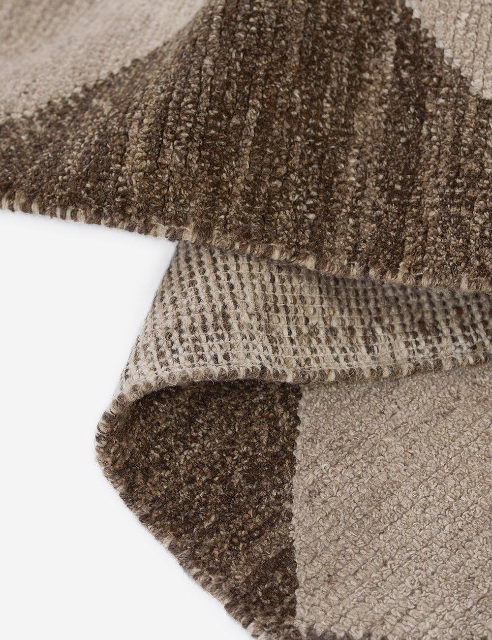 Palau Hand-Knotted Wool Rug - Brown / 10' x 14'