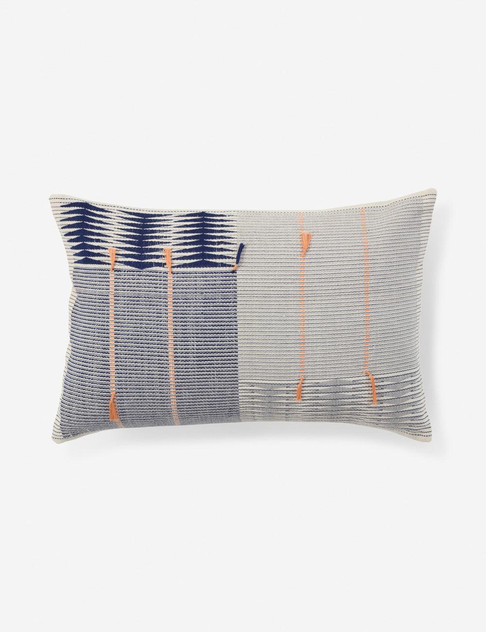 Narola Pillow - Blue / 16" x 24" / Down