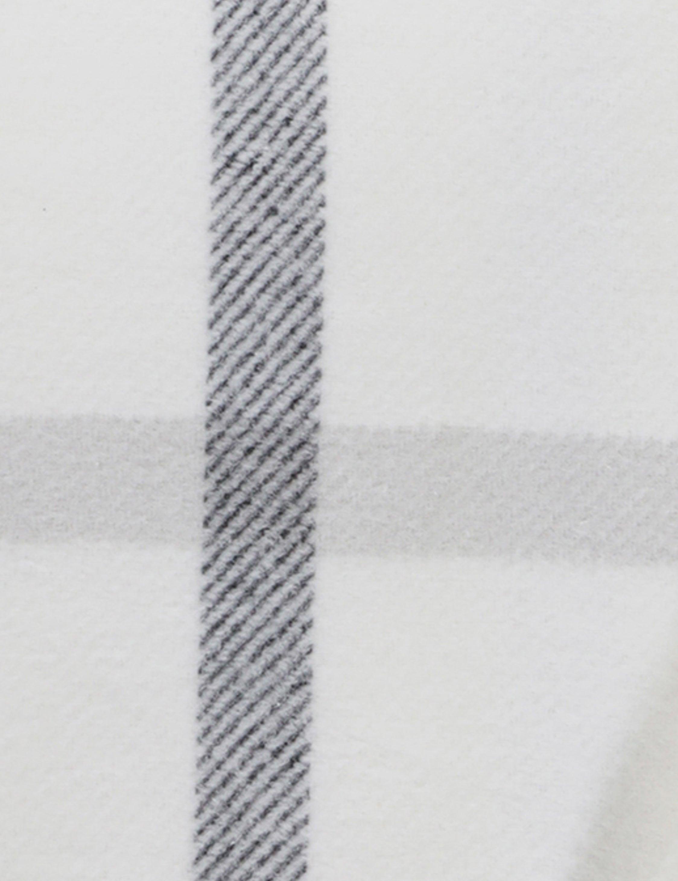 Copenhagen Brushed Cotton Throw by Pom Pom at Home - White and Gray