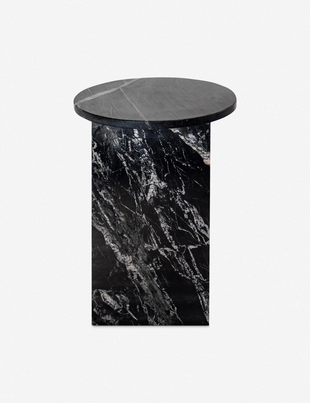 Biagio Round Side Table - Black