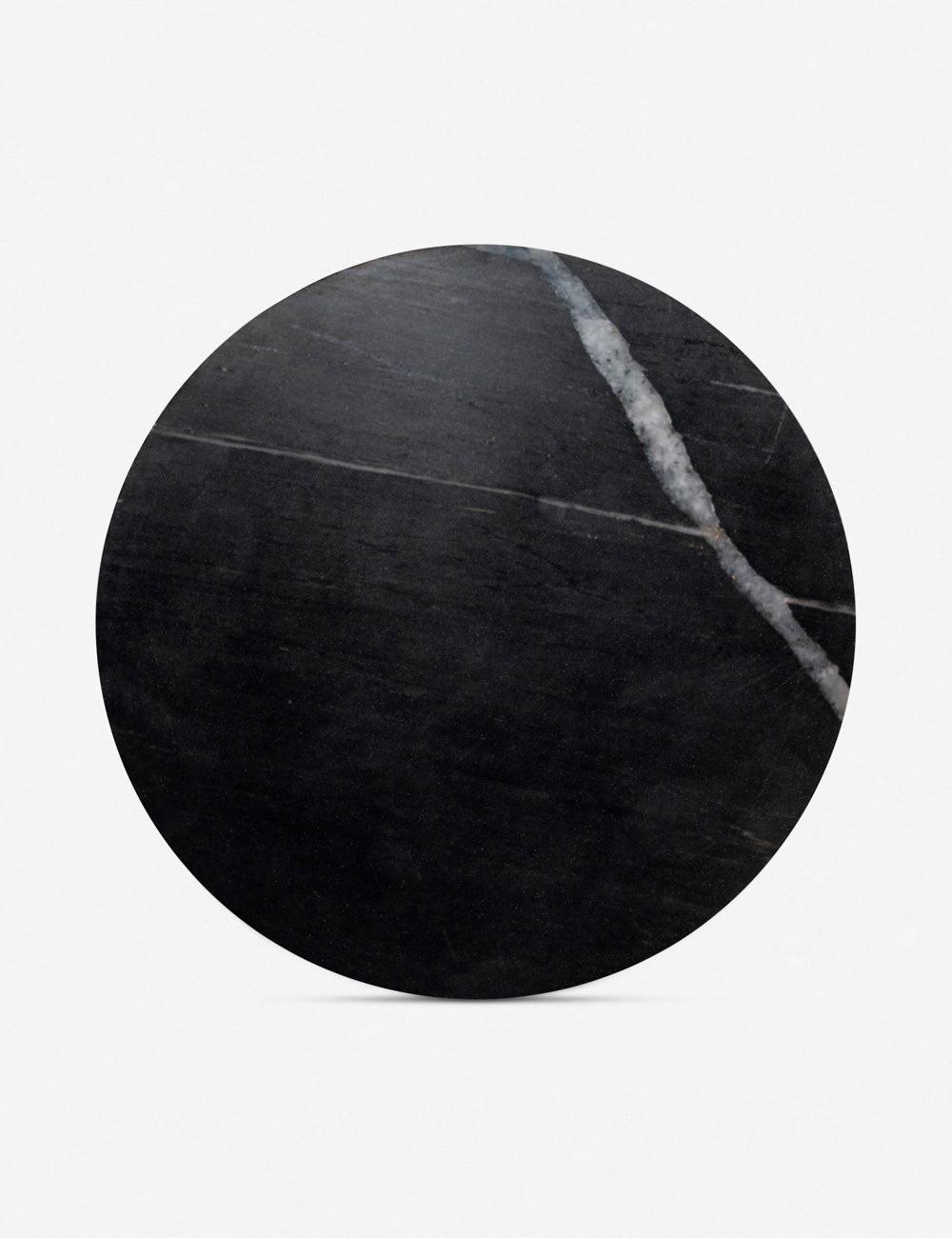 Biagio Round Side Table - Black