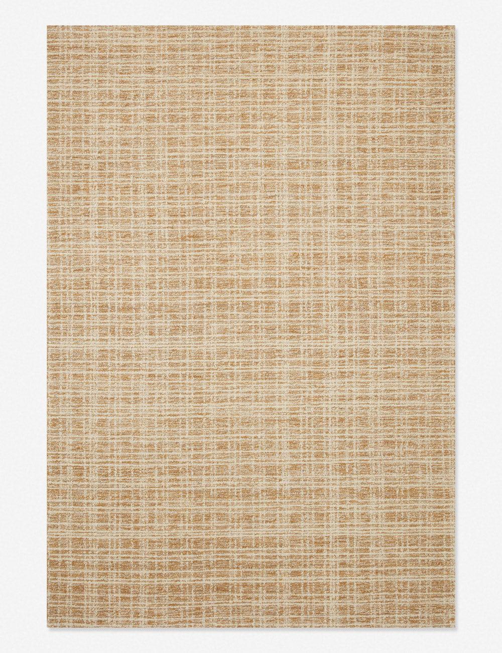 Straw & Ivory Hand-Tufted Wool Blend Modern Rug 3'6" x 5'6"