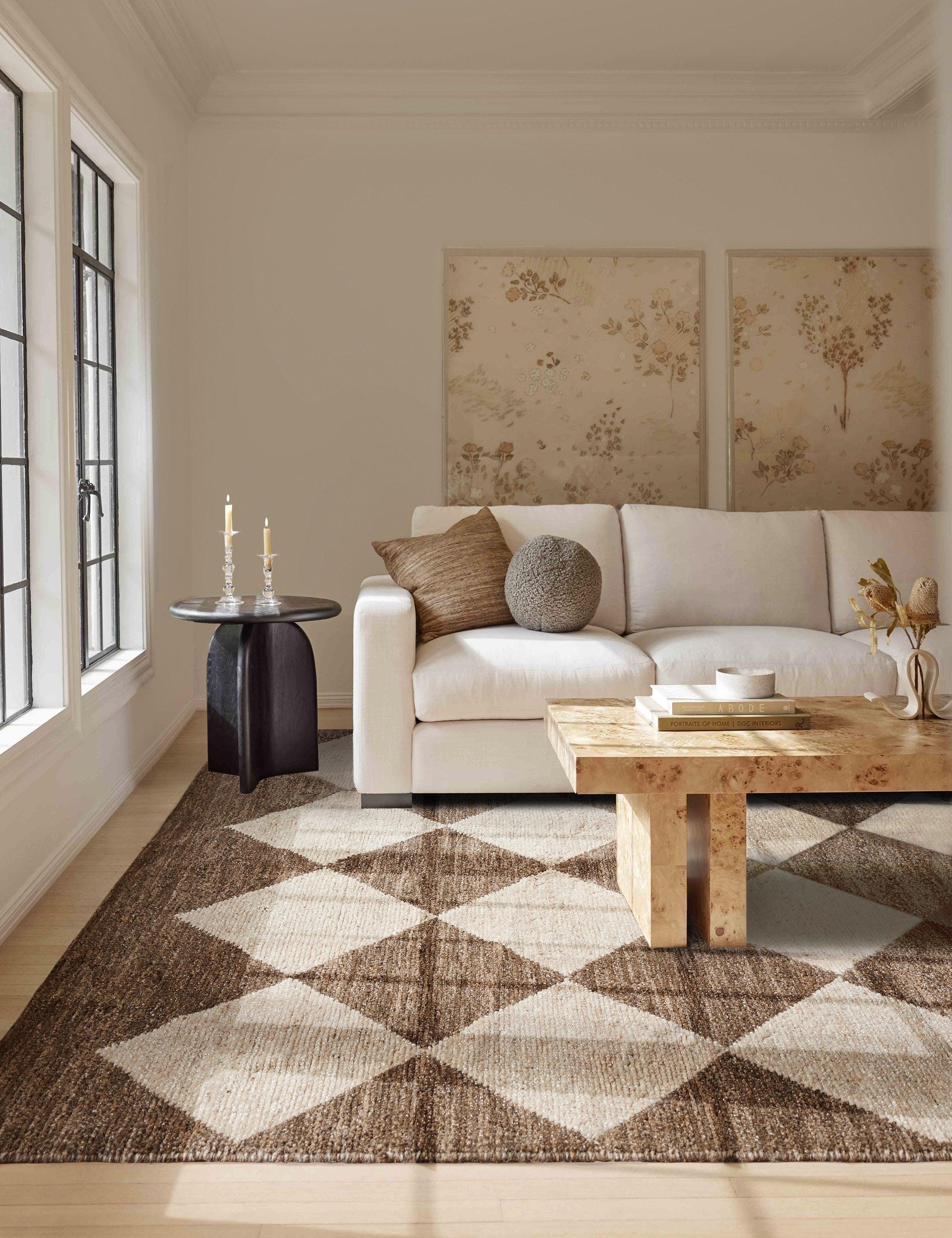 Palau Hand-Knotted Wool Rug - Brown / 10' x 14'